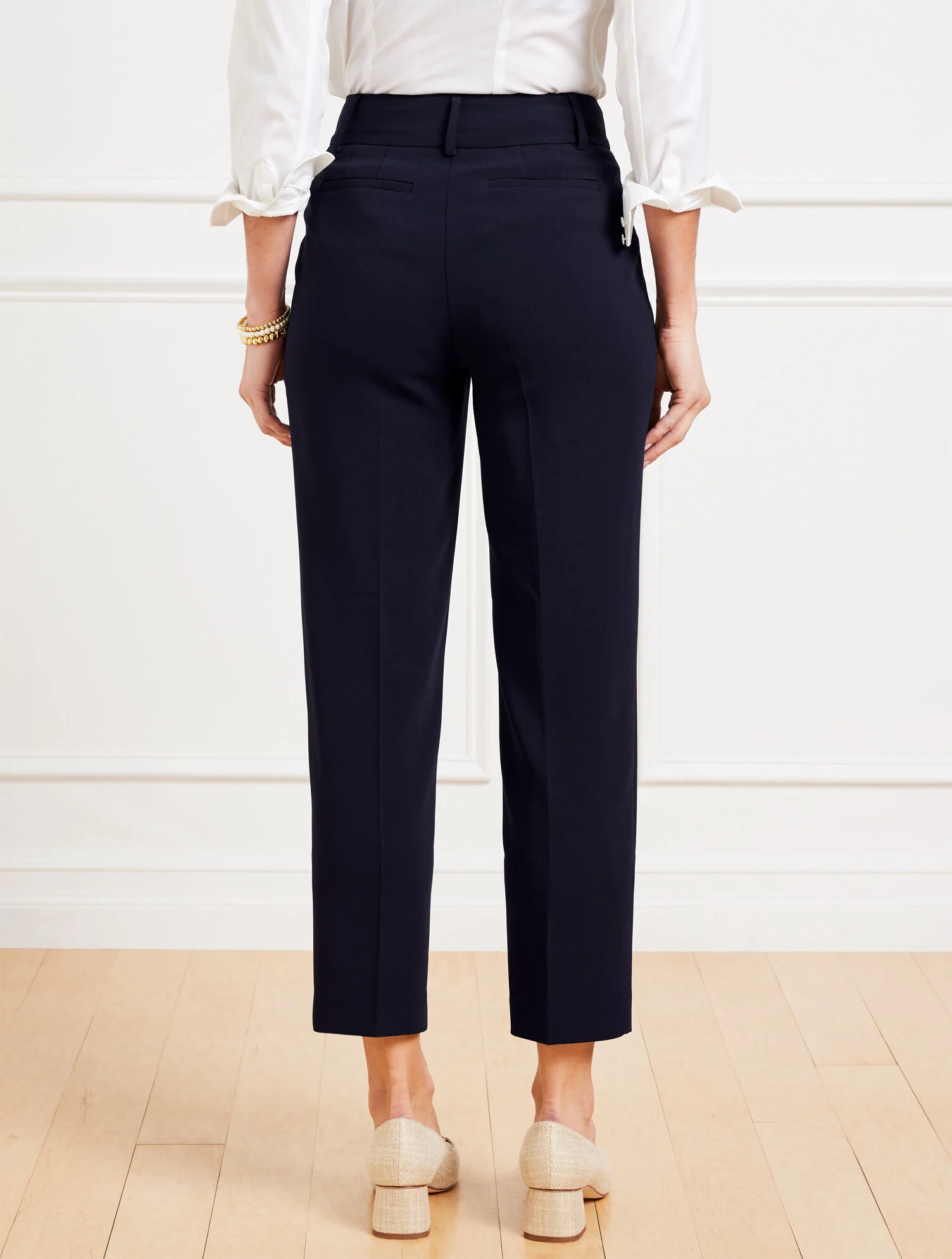 Easy Travel Tapered Ankle Pants