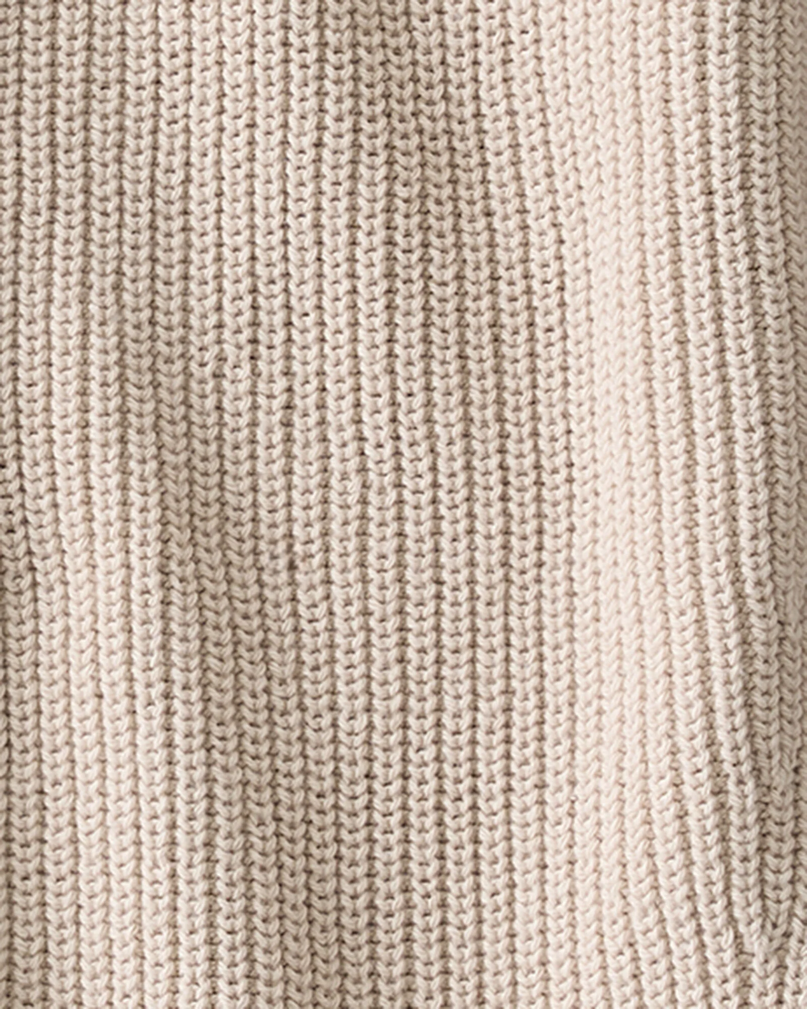 Organic Cotton Shaker Stitch Open Front Cardigan