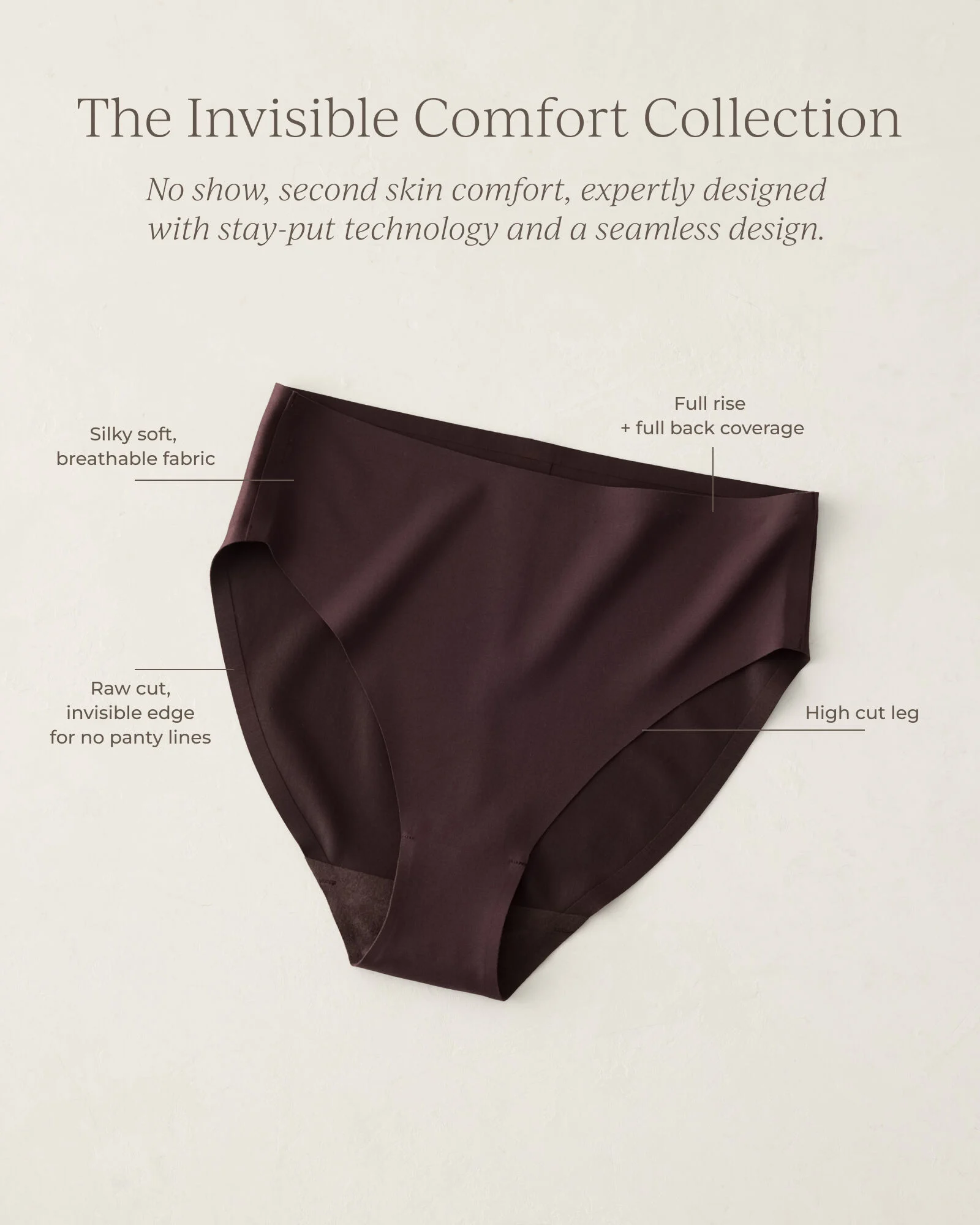 Invisible Comfort High Leg Brief