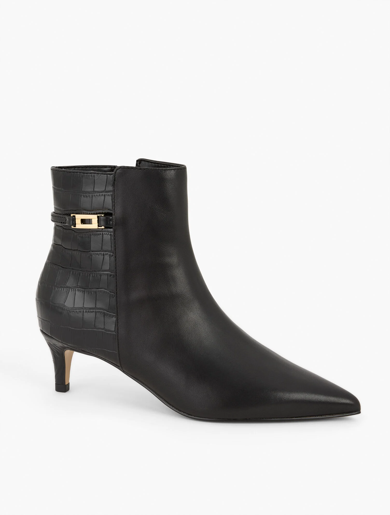 Kait Nappa Curved Heel Ankle Boots