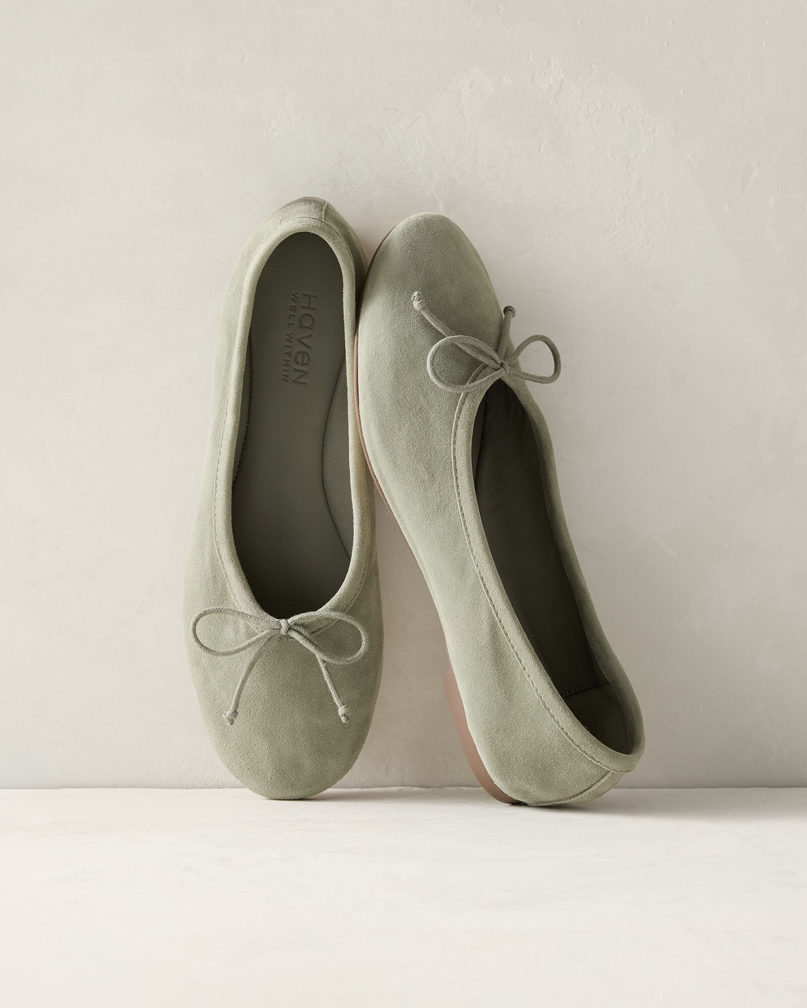Suede Ballet Flats