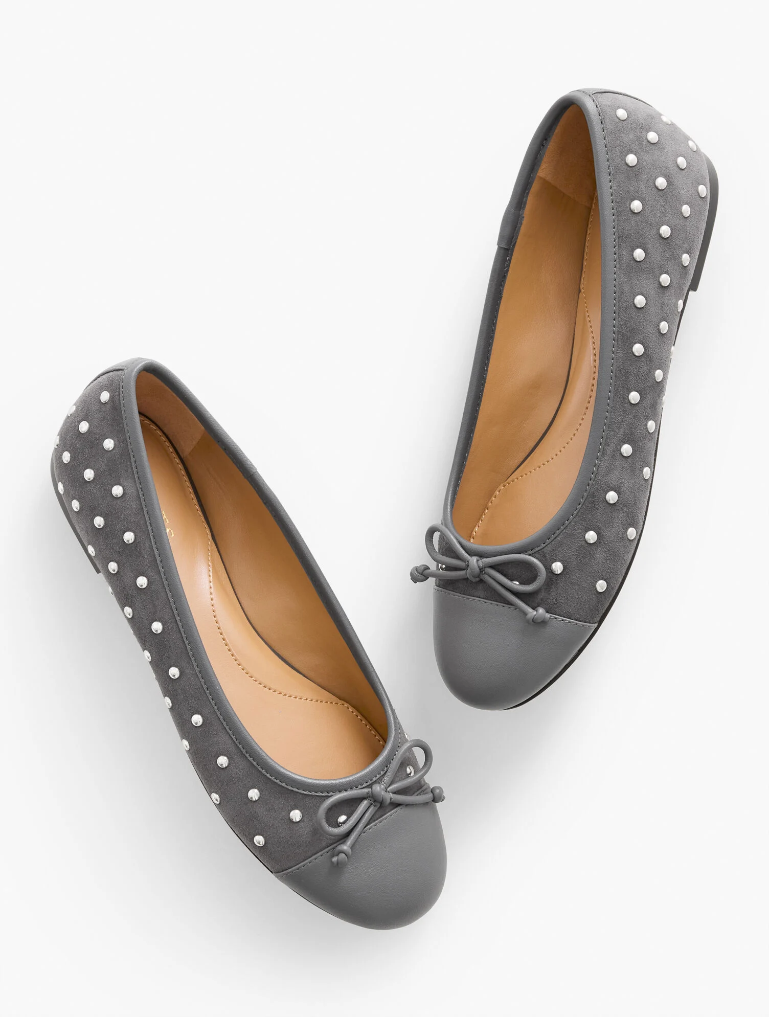 Blair Studded Suede Ballet Flats