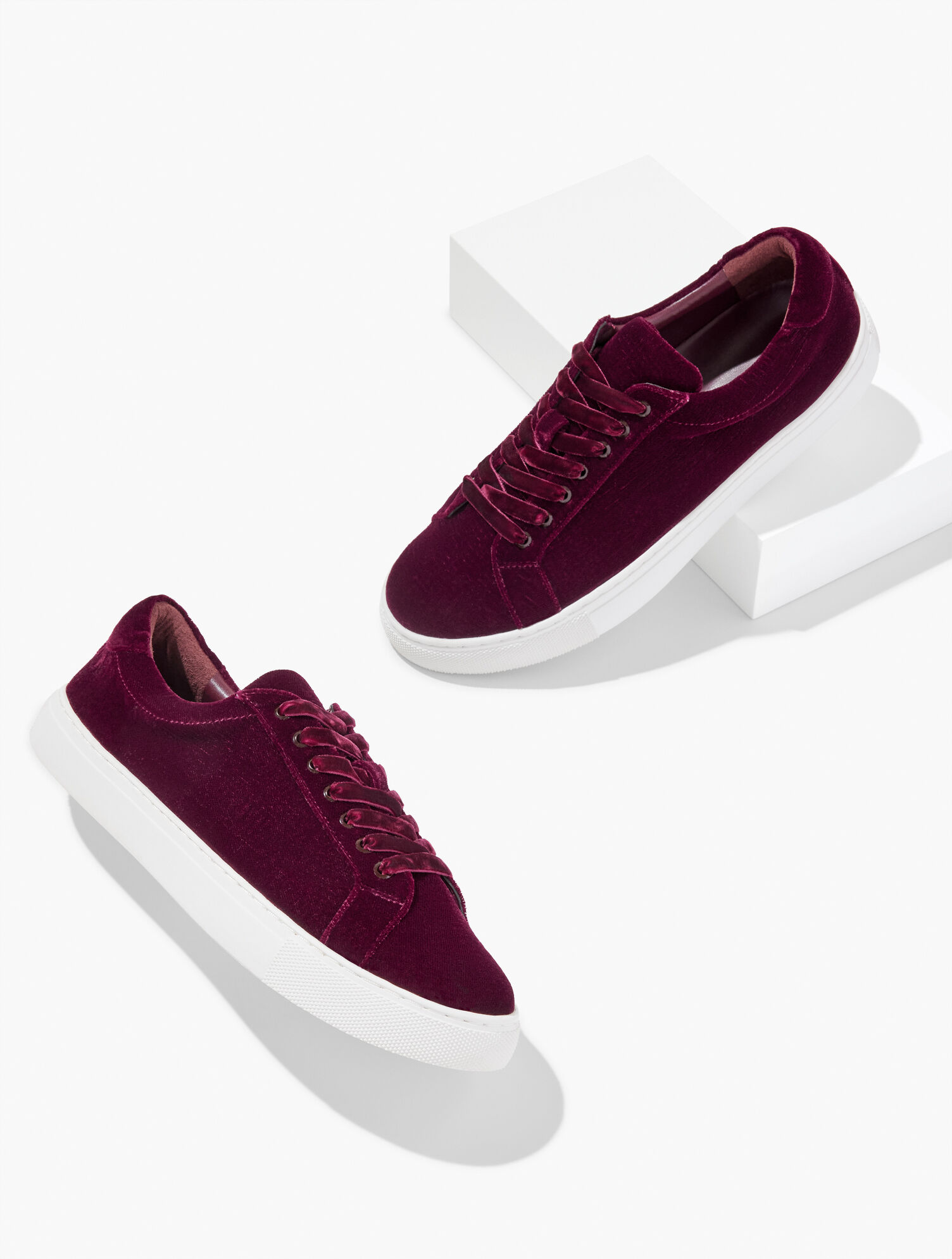 Aubrey Velvet Sneakers