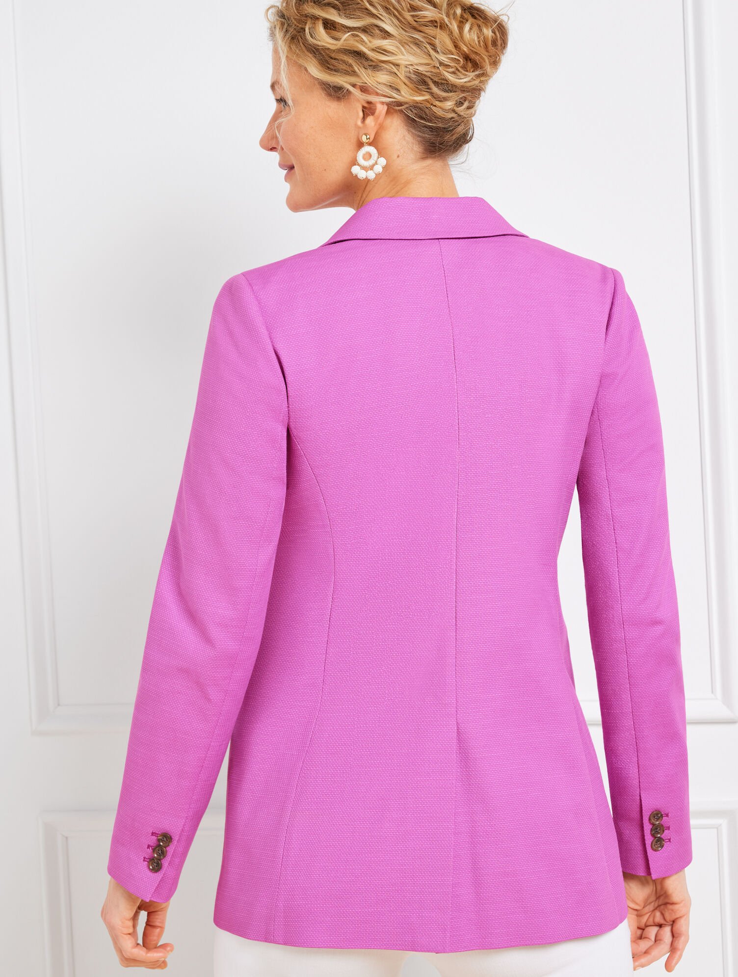 Textured Cotton Blazer