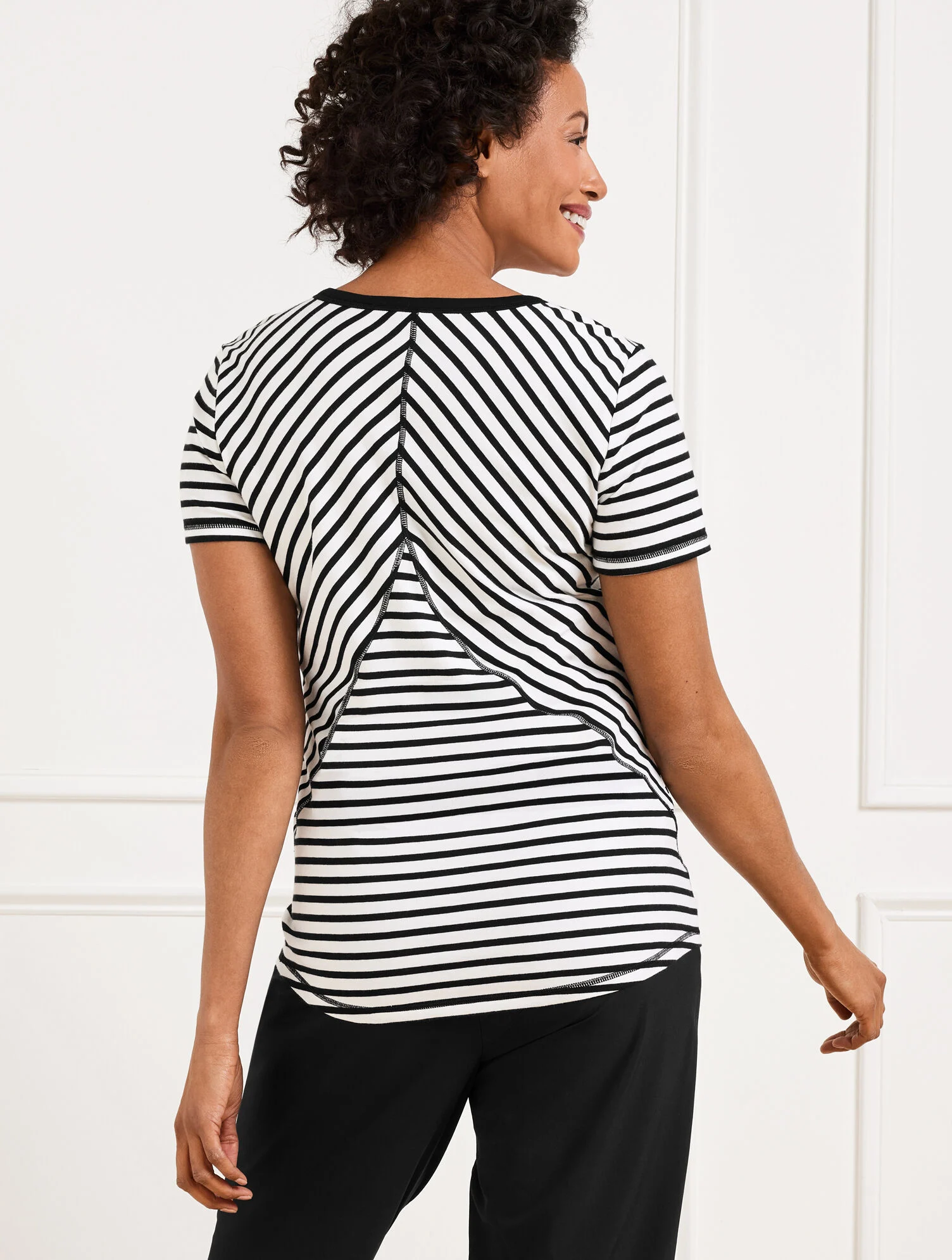 Supersoft Jersey Short Sleeve Striped Tee