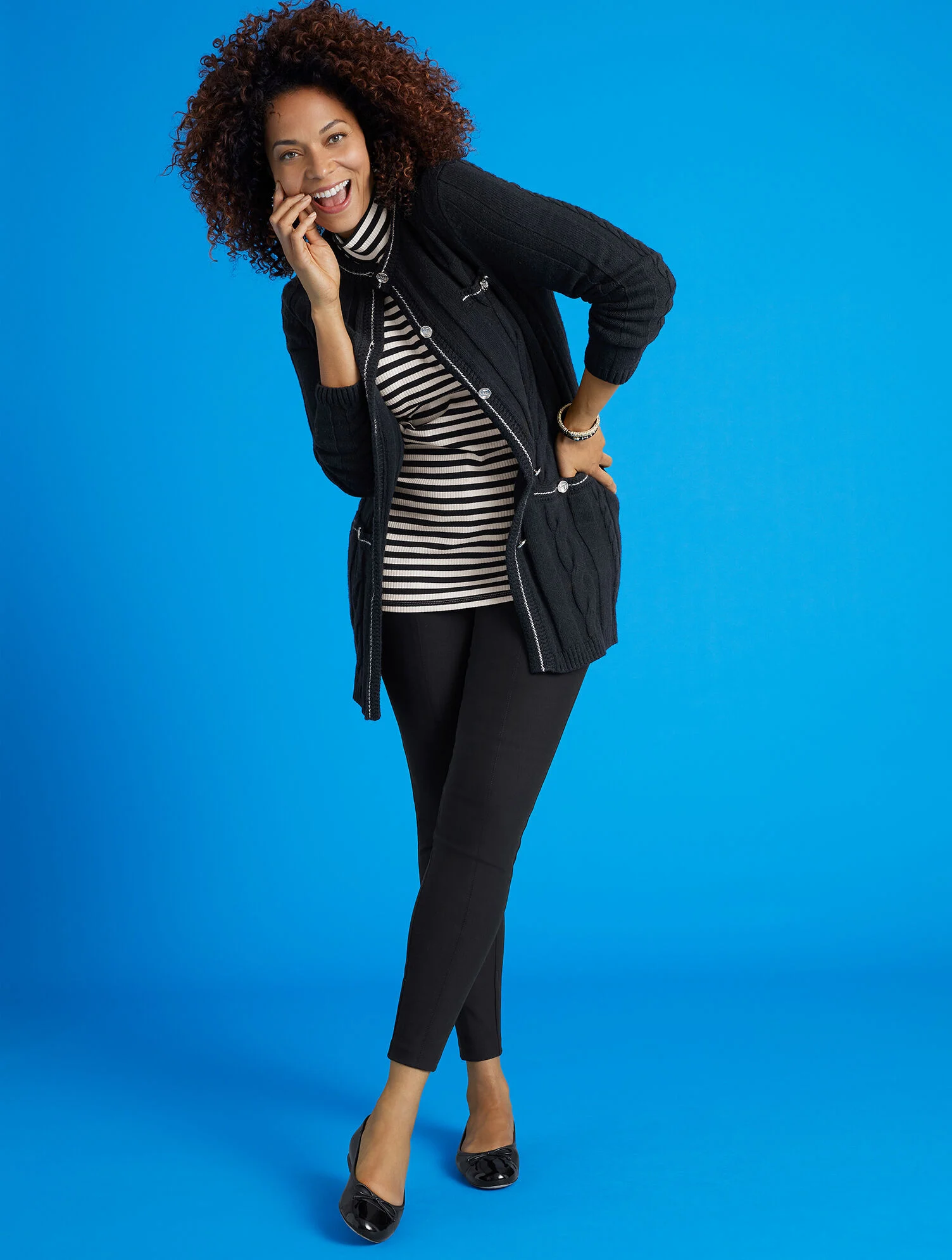 Blair Cap Toe Nappa Ballet Flats