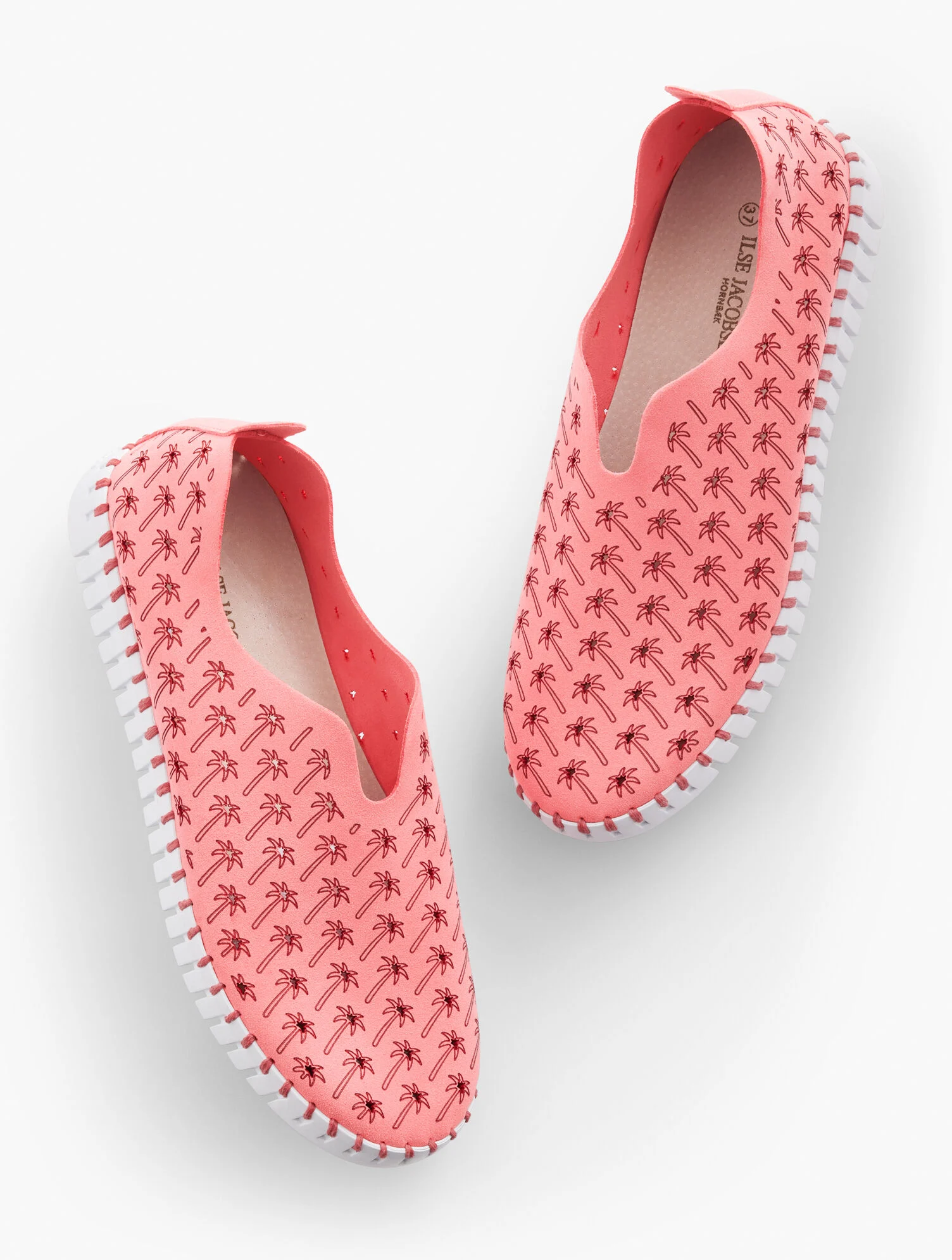 Ilse Jacobsen Tulip Slip-On Flats - Palm Trees