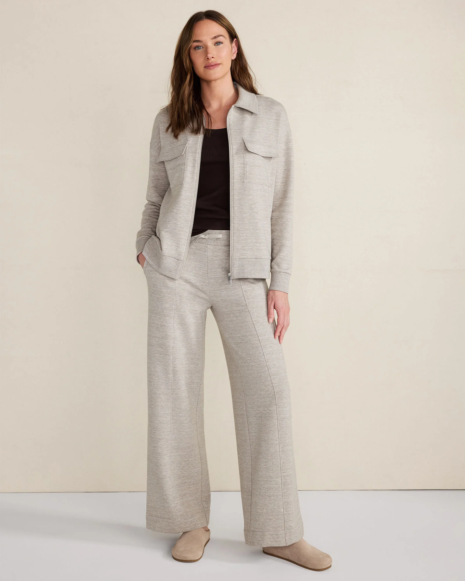 Fleece Wide Leg Pants