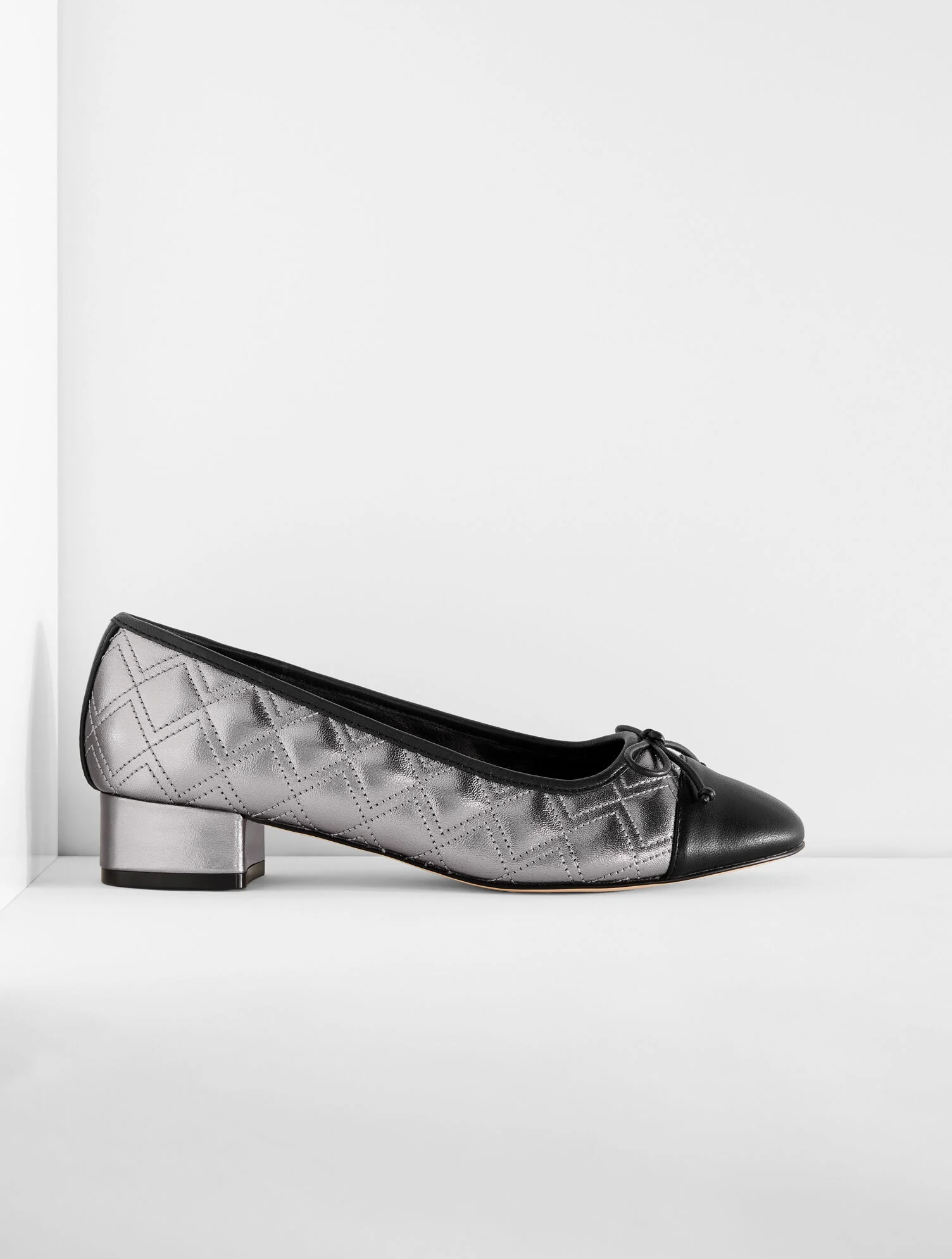 Gabriel Quilted Metallic Nappa Pumps