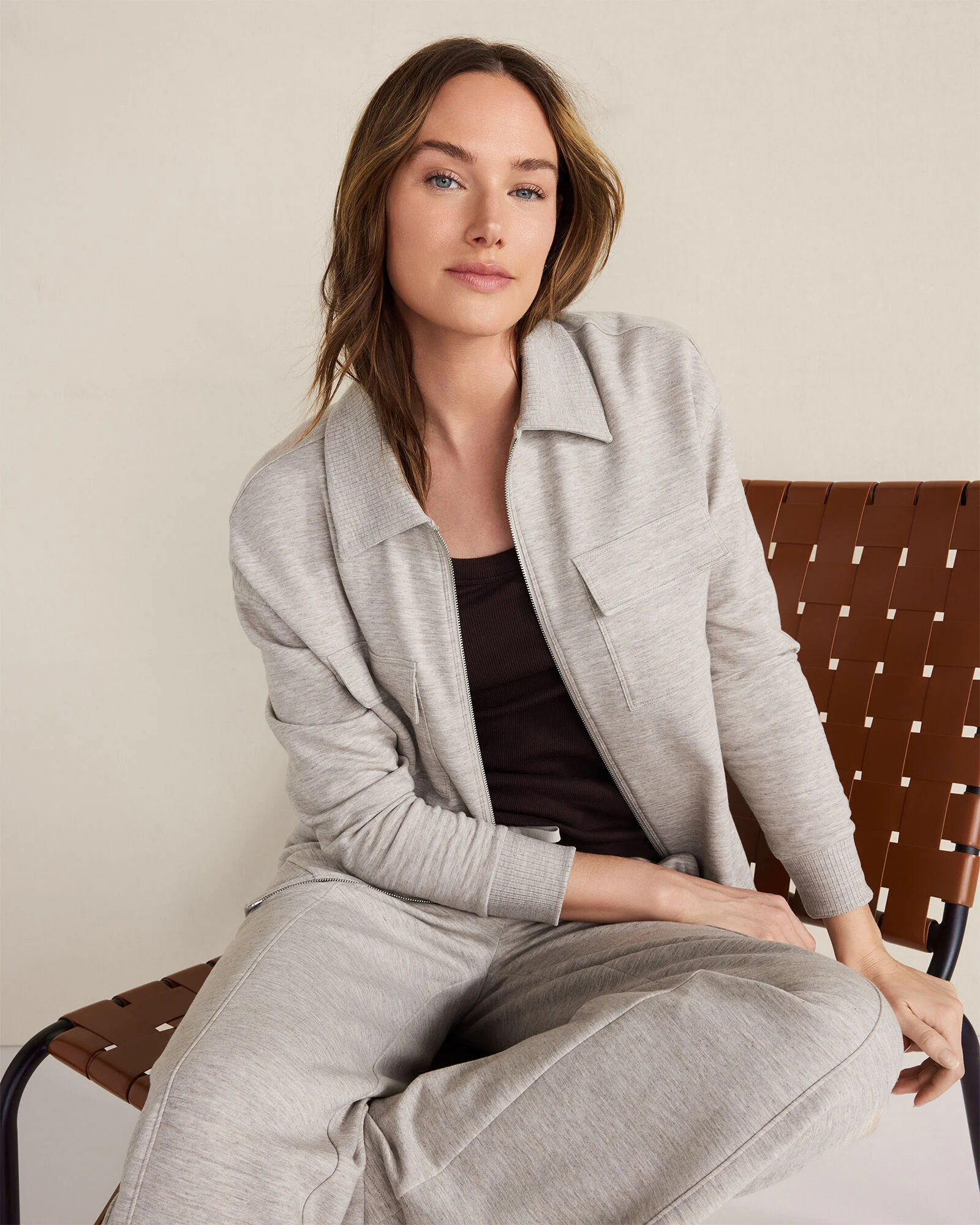 Fleece Collared Jacket