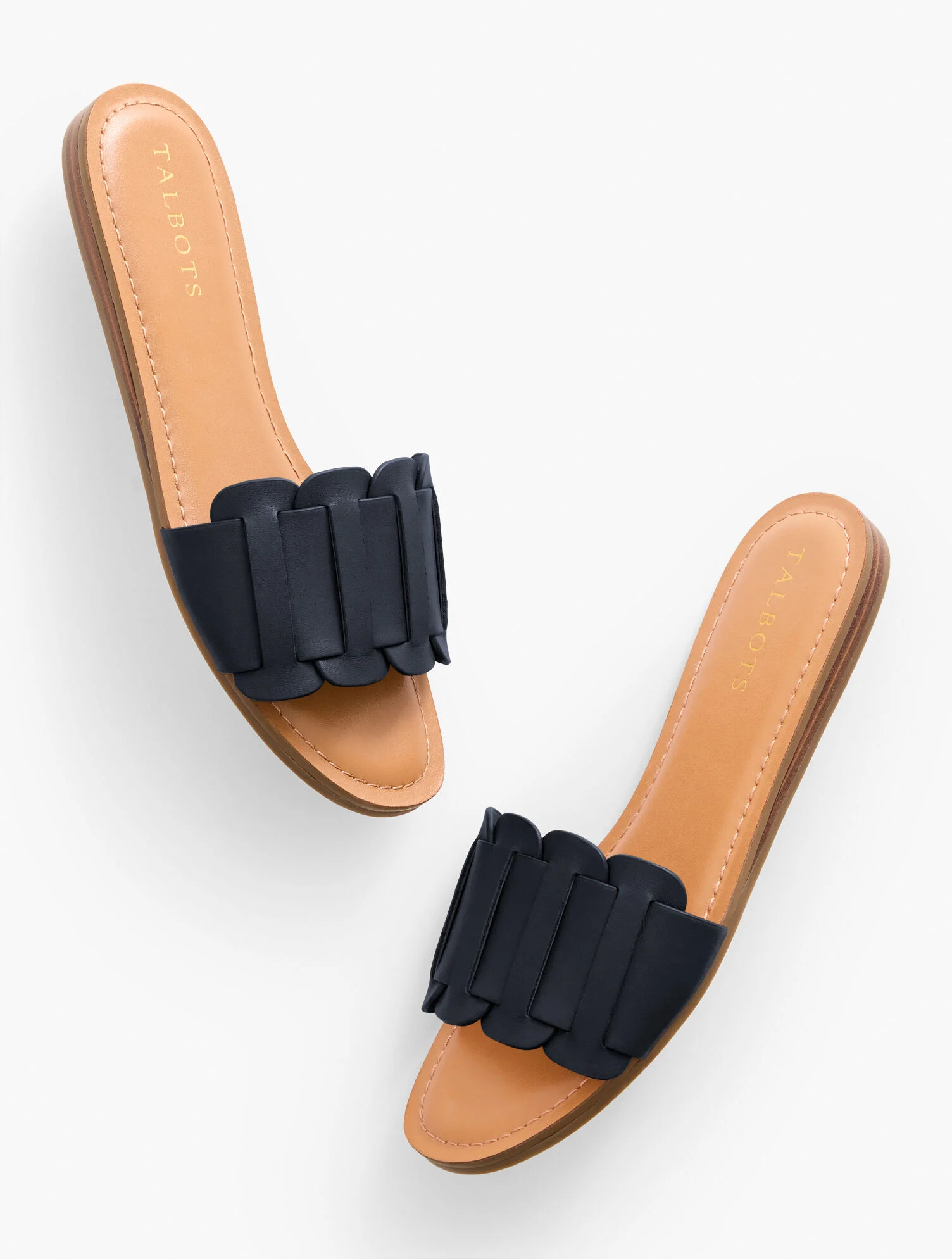 Kaia Vachetta Demi Wedge Slides