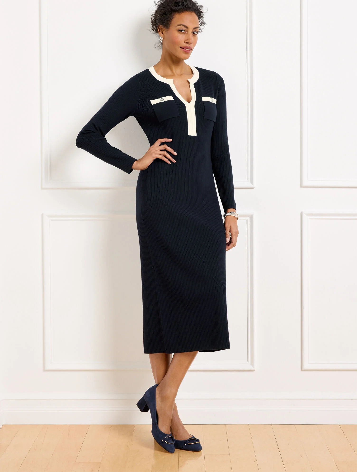 Ribbed Sweater Dress