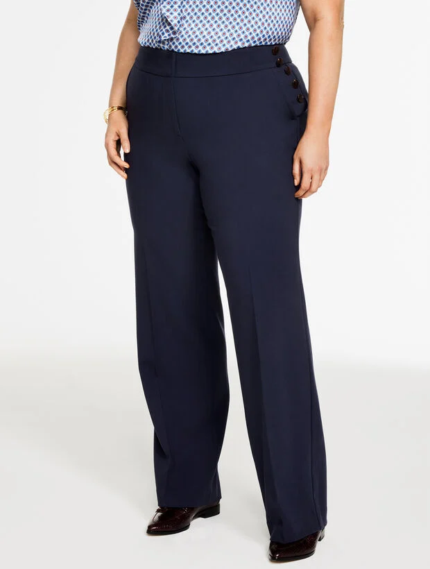 Plus Exclusive Talbots Greenwich Wide Leg Pants