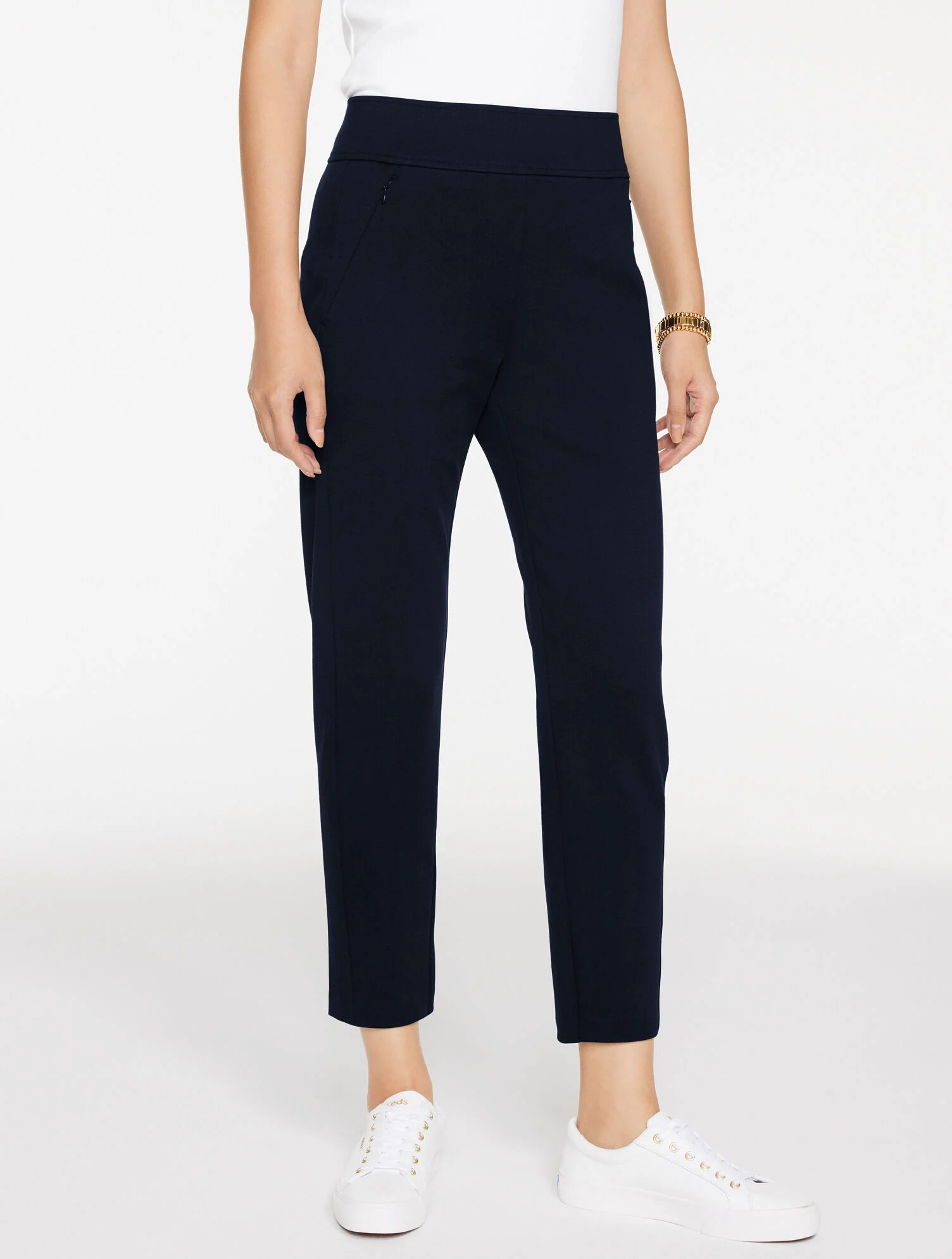 Tapered Leg Passport Ponte Pants