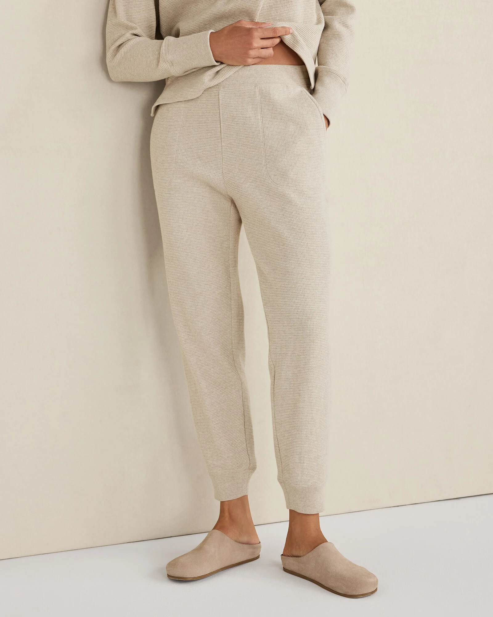 Organic Cotton Waffle Jogger