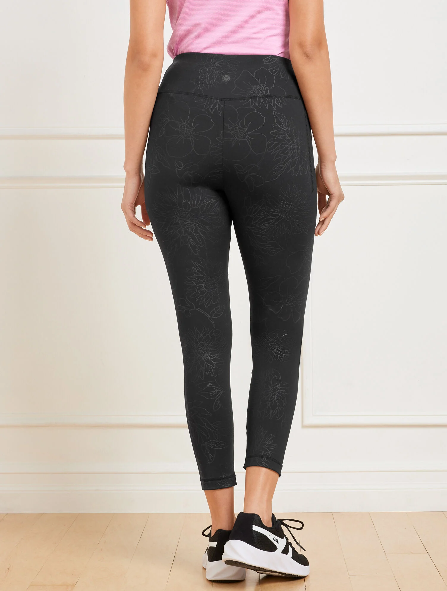 Out & About Leggings - Embossed Floral