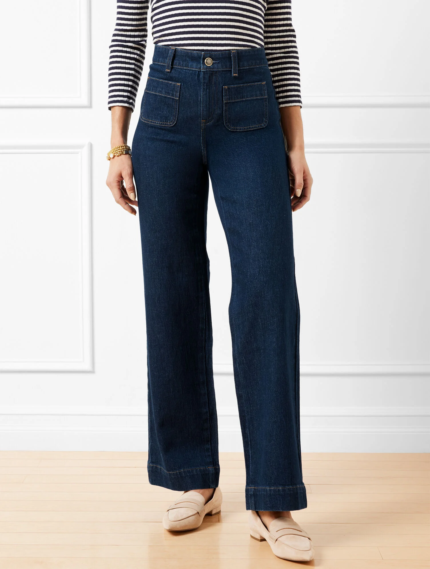 Patch Pocket Classic Jean Trousers - Astoria Wash