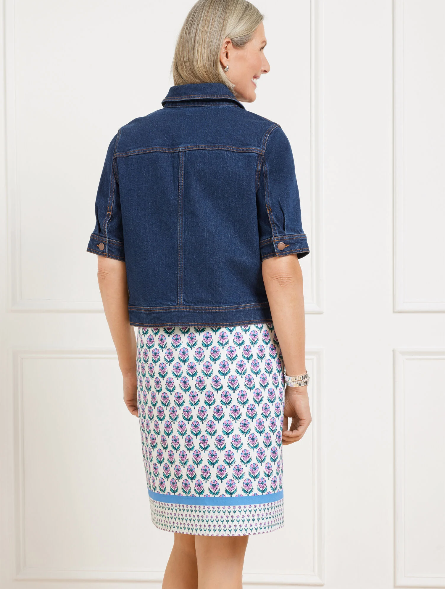 Short Sleeve Jean Jacket - Erica Wash