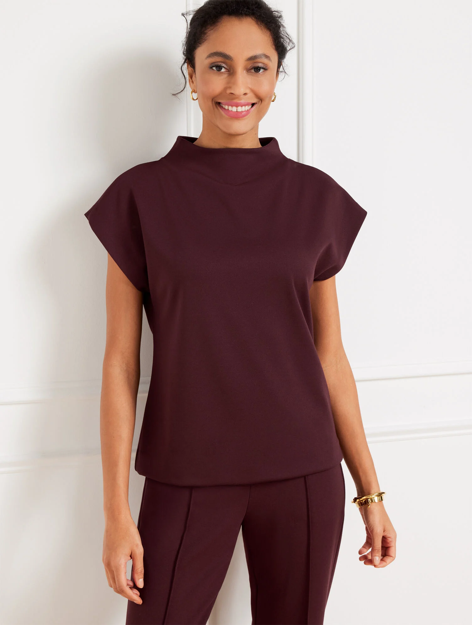 Passport Ponte Funnel Neck Pullover