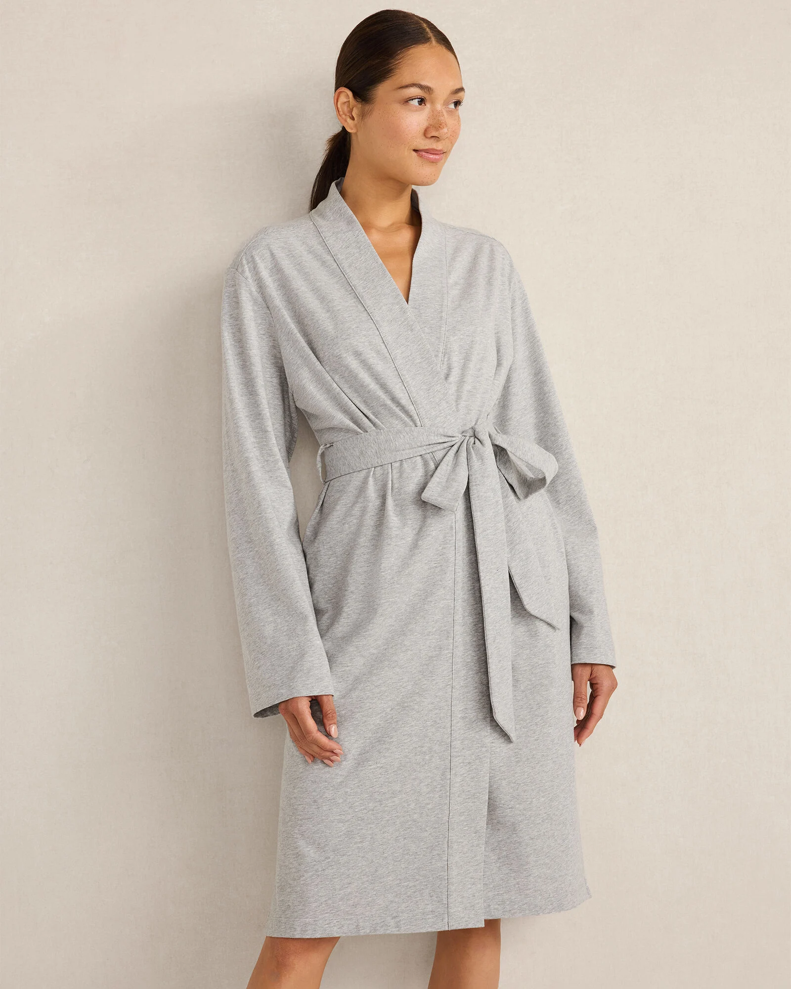 Organic Cotton Jersey Robe