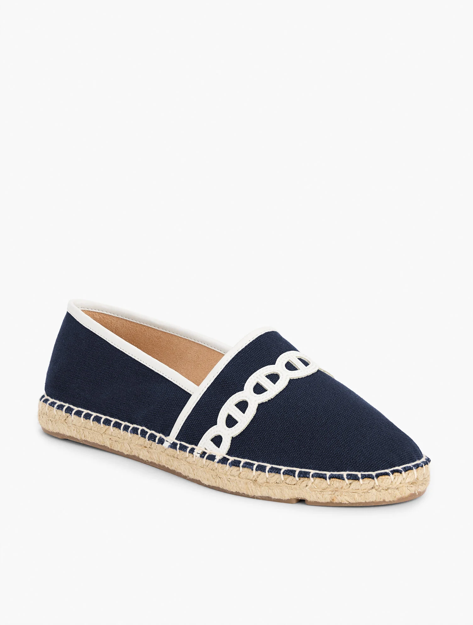Izzy Chain Canvas Espadrille Flats