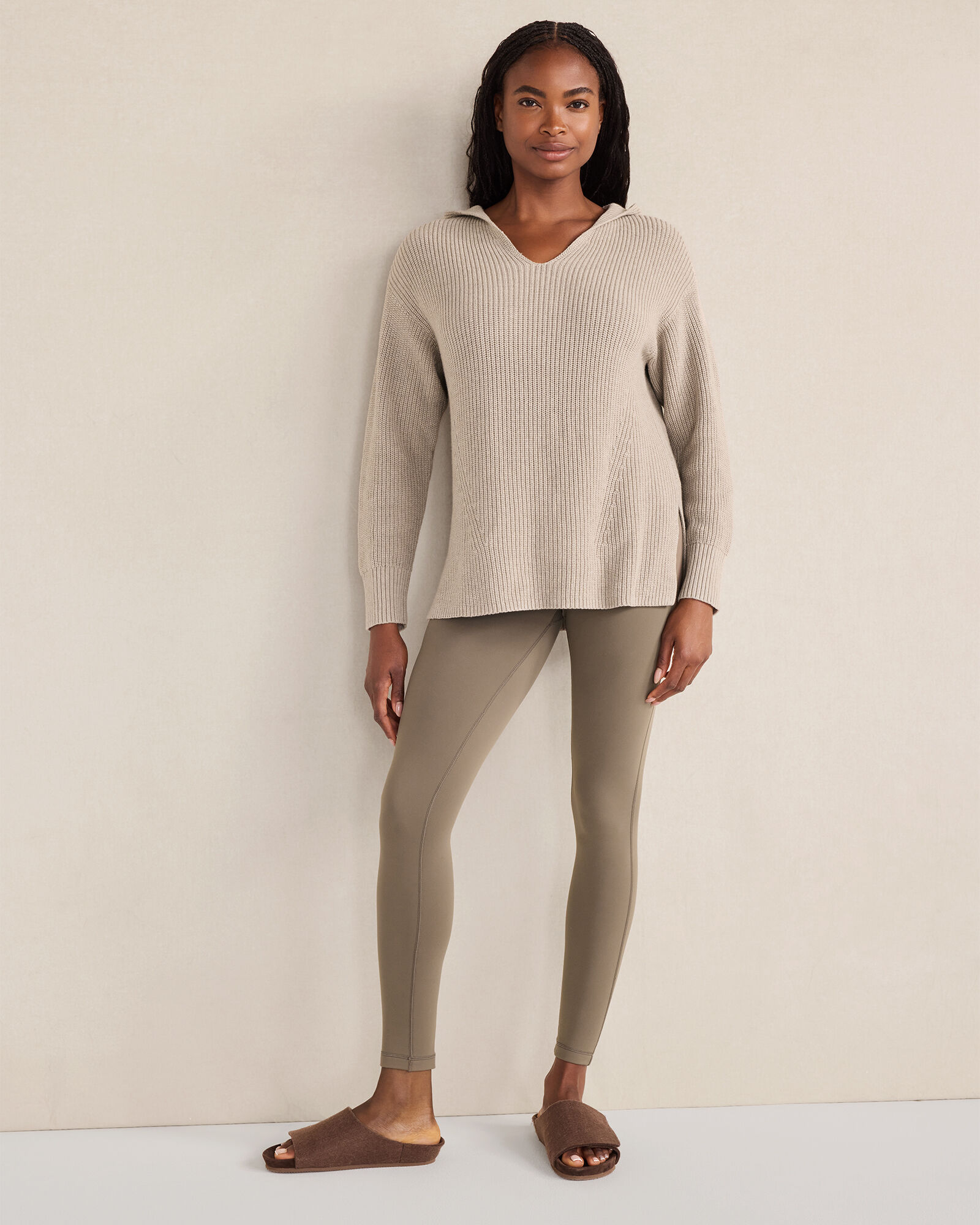 Organic Cotton Cashmere Shaker Stitch Hoodie