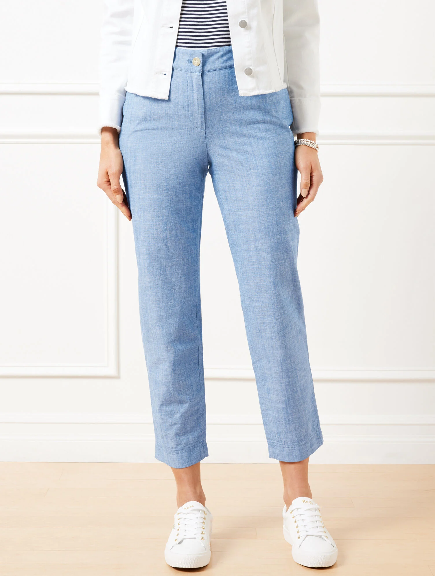 Perfect Crops - Newport Chambray