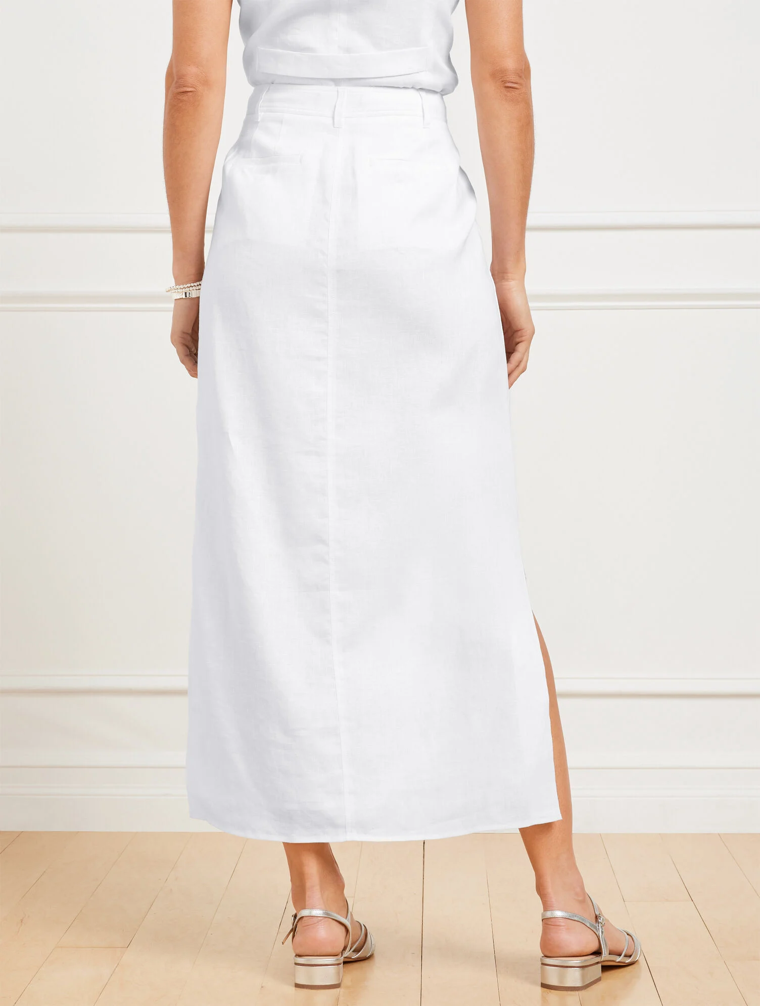 Classic Linen Trouser Skirt