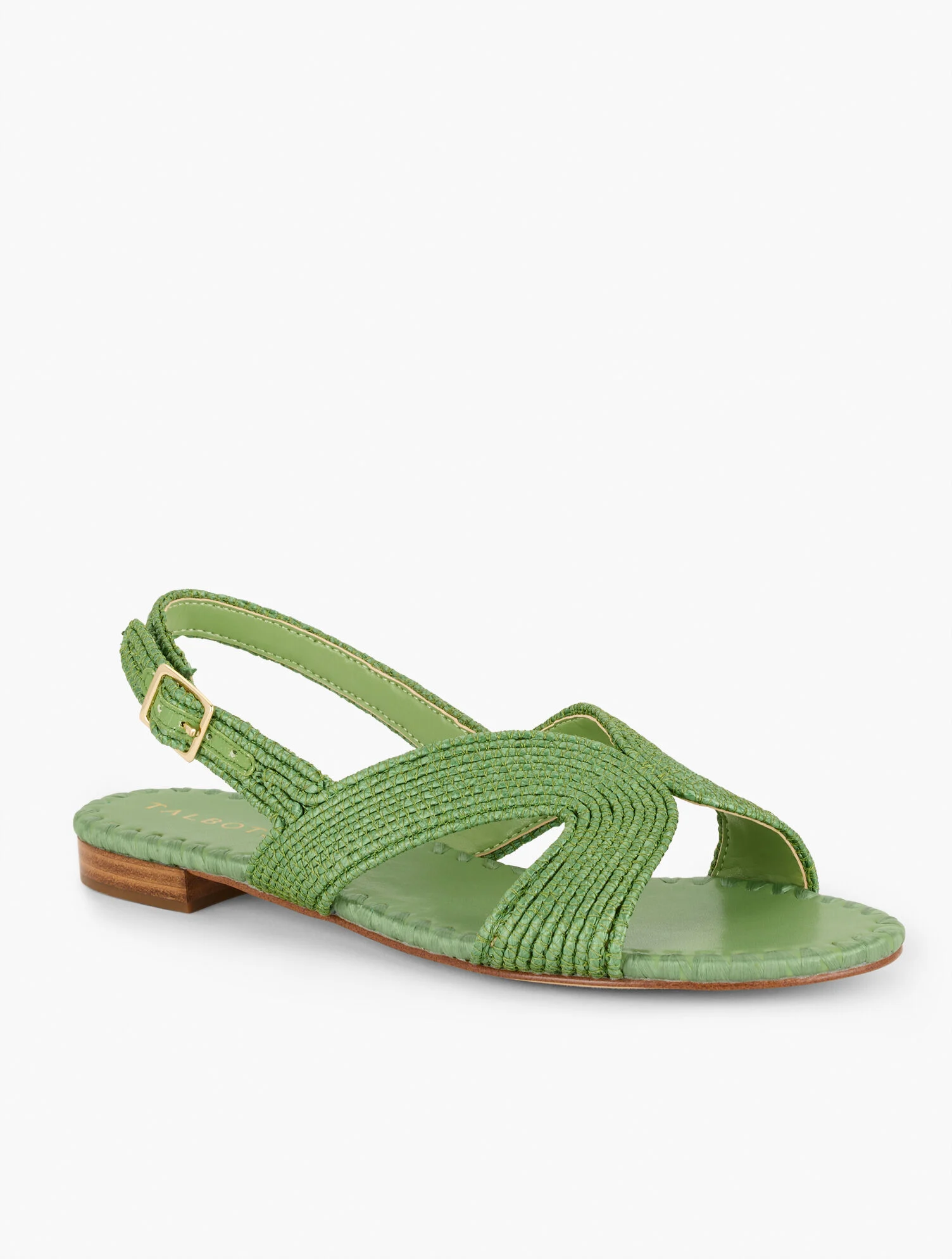 Keri Curved Raffia Slides