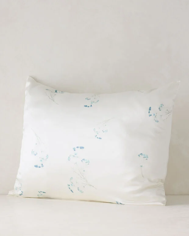 Washable Silk Delicate Floral Pillowcase