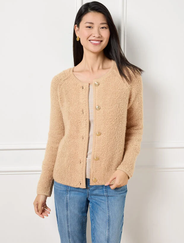 Spring Bouclé Sweater Jacket