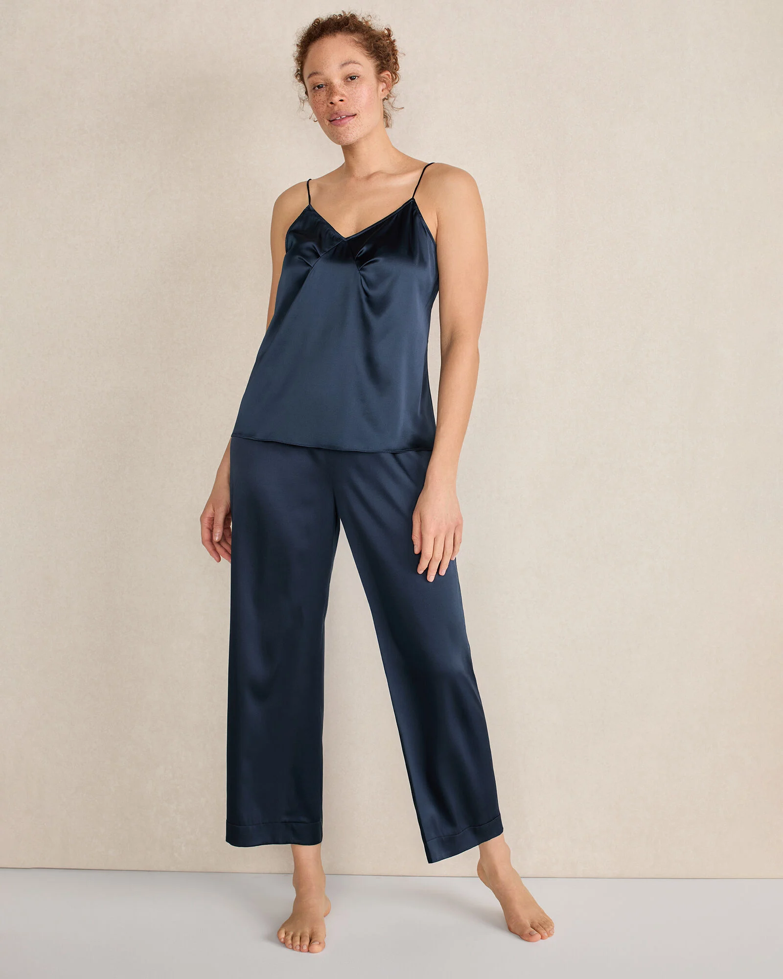 Washable Silk Pleated Cami