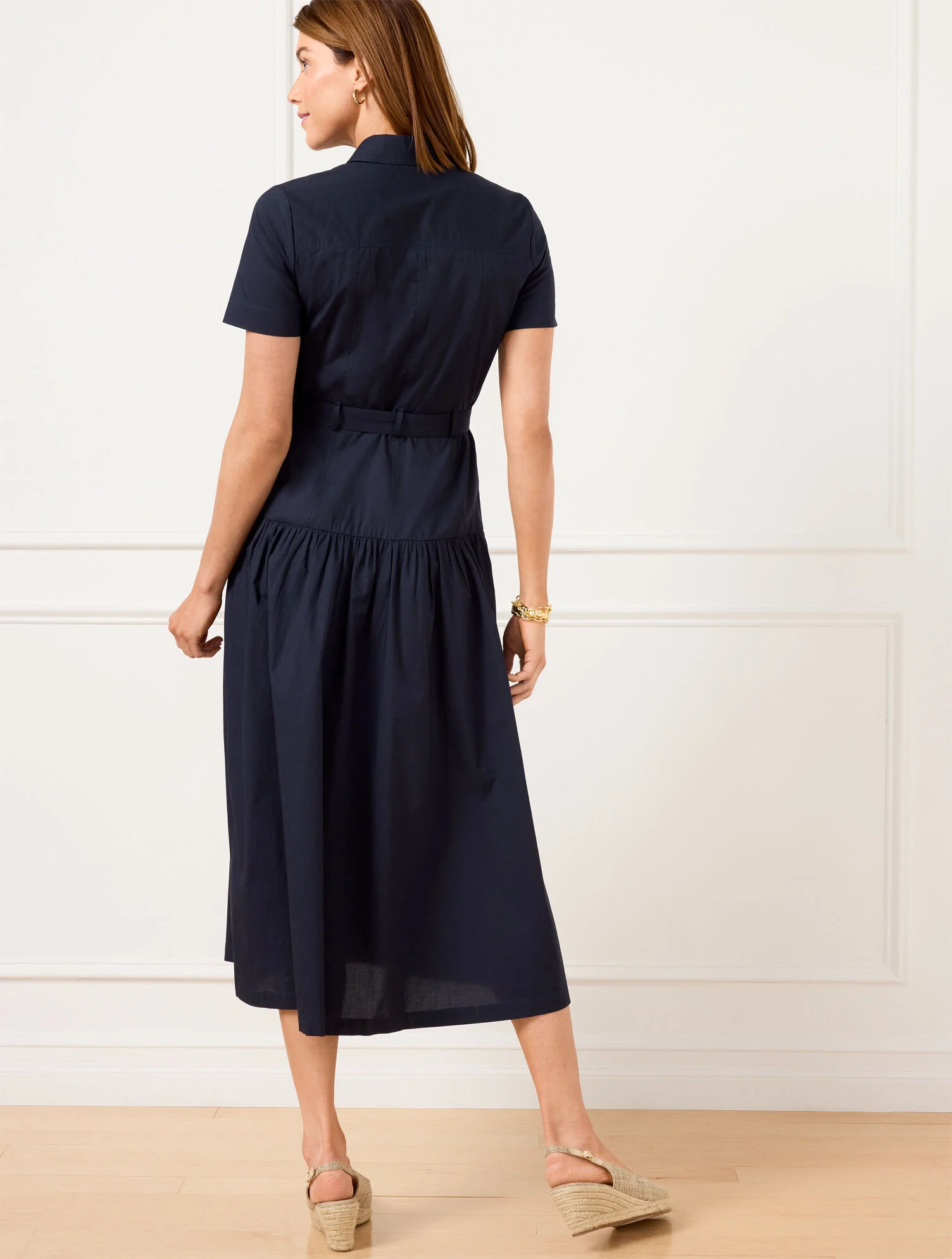 Fresh Poplin Utility Shirtdress