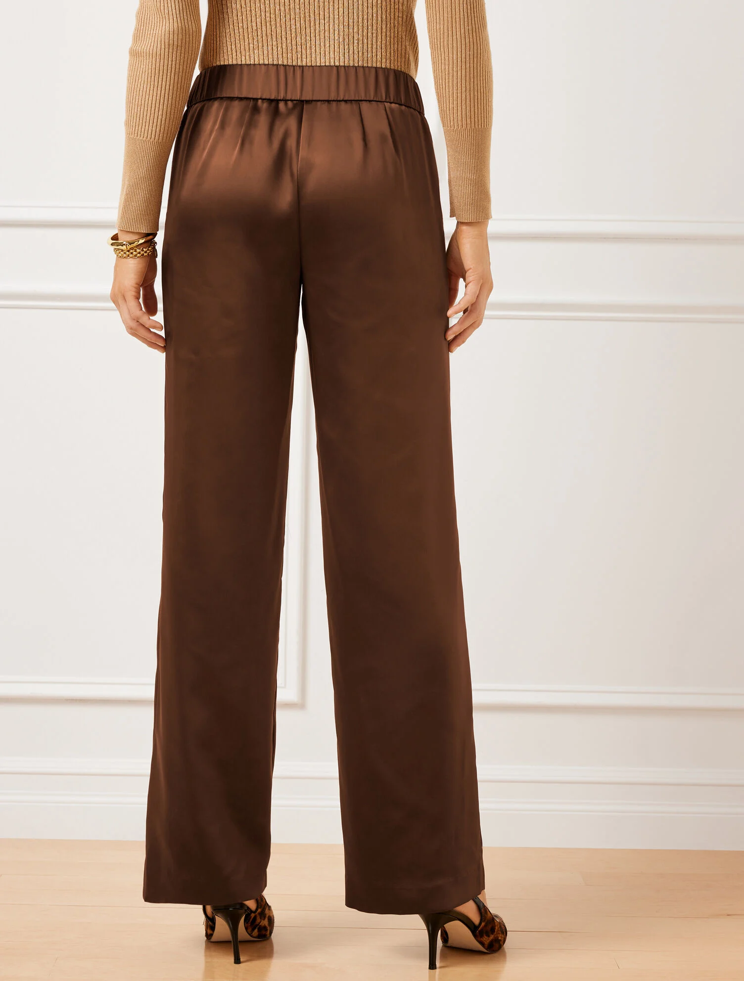 Satin Wide Leg Pants