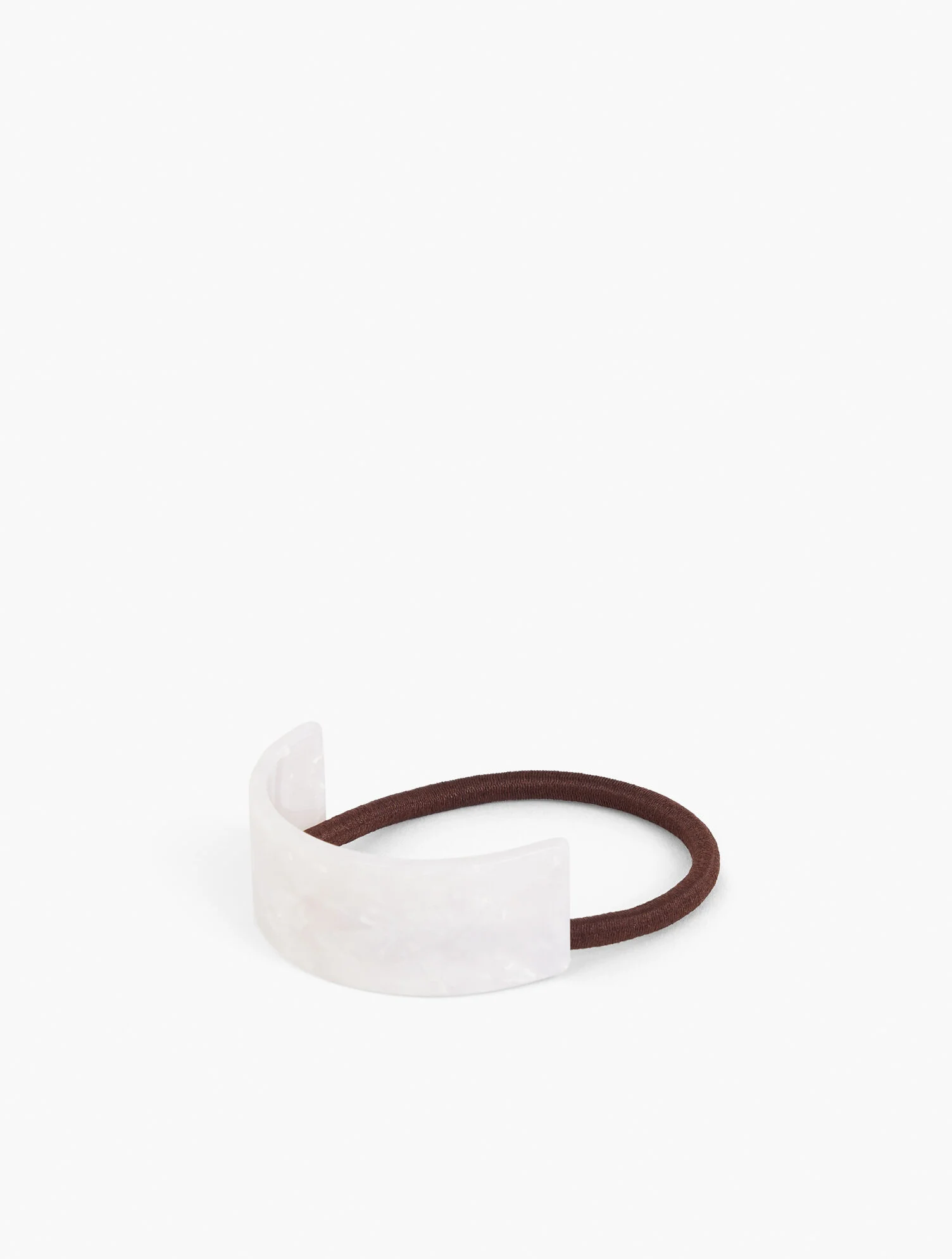 White Marble Hair Tie
