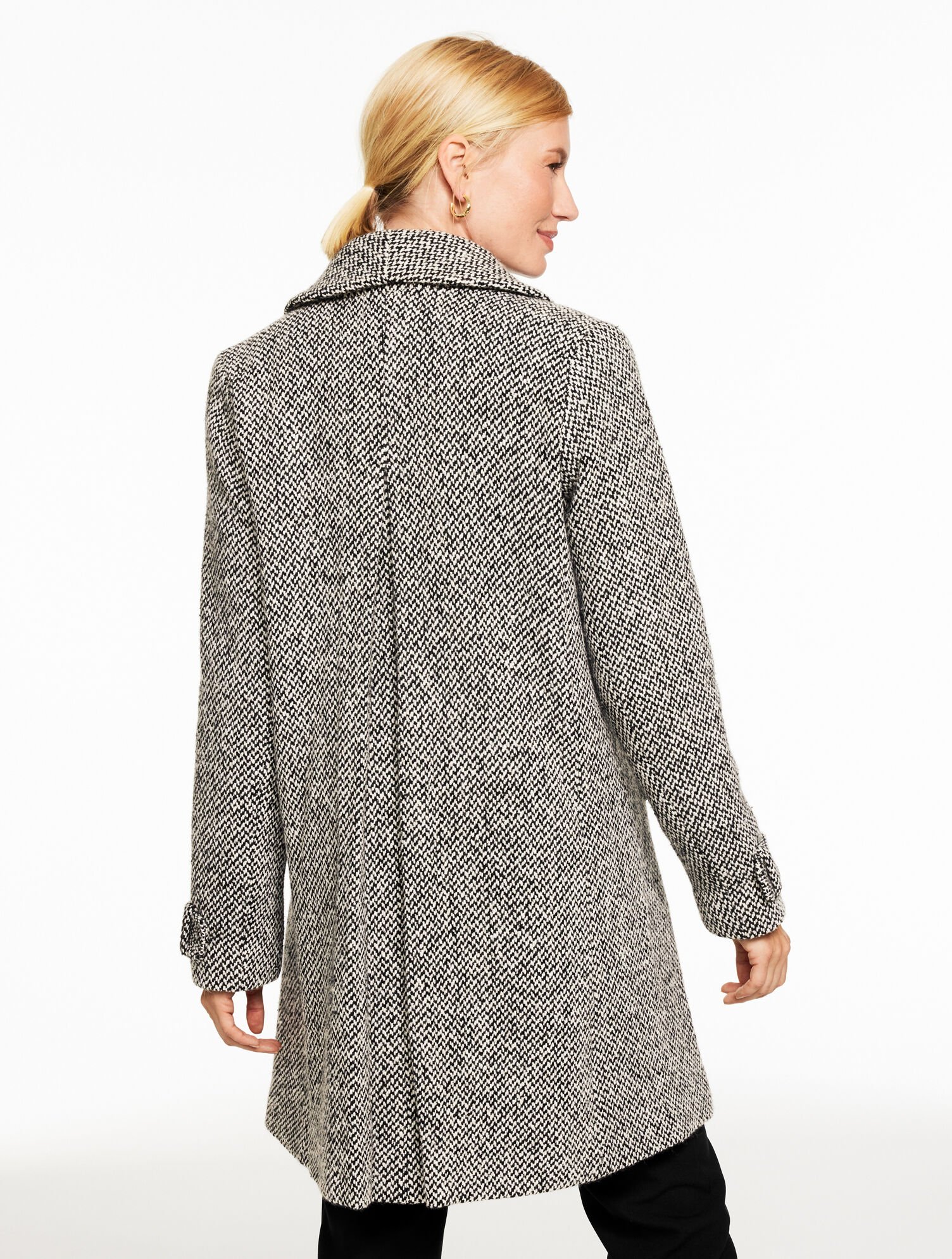 Shawl Collar Coat - Snug Chevron