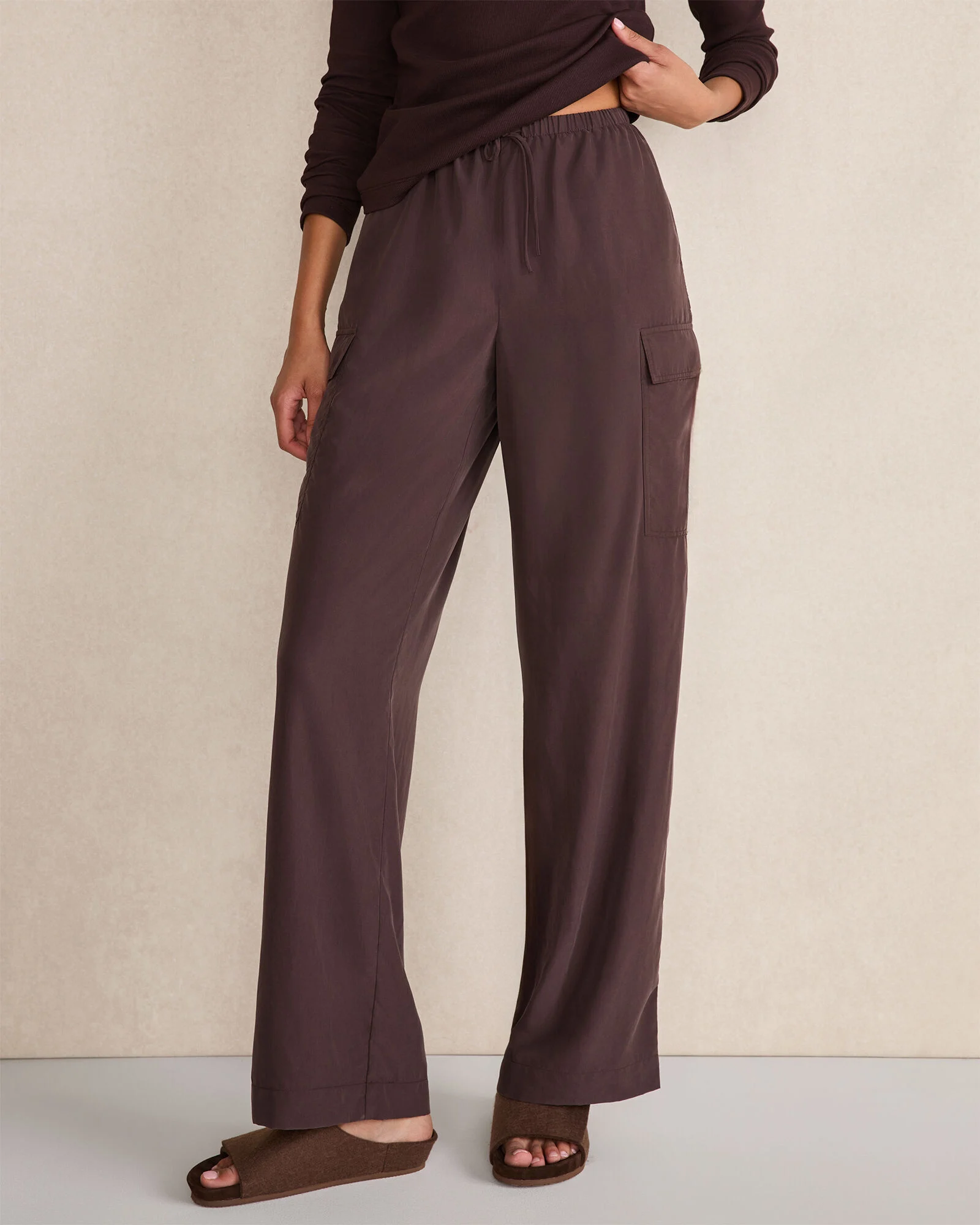 Drapey Modal Cargo Pants