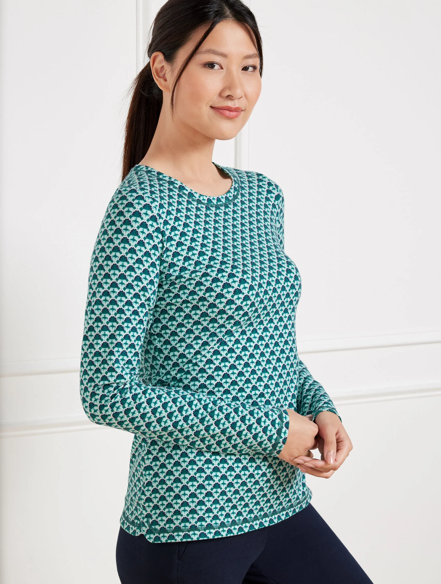 Supersoft Jersey Long Sleeve Tee - Fascinating Scallop