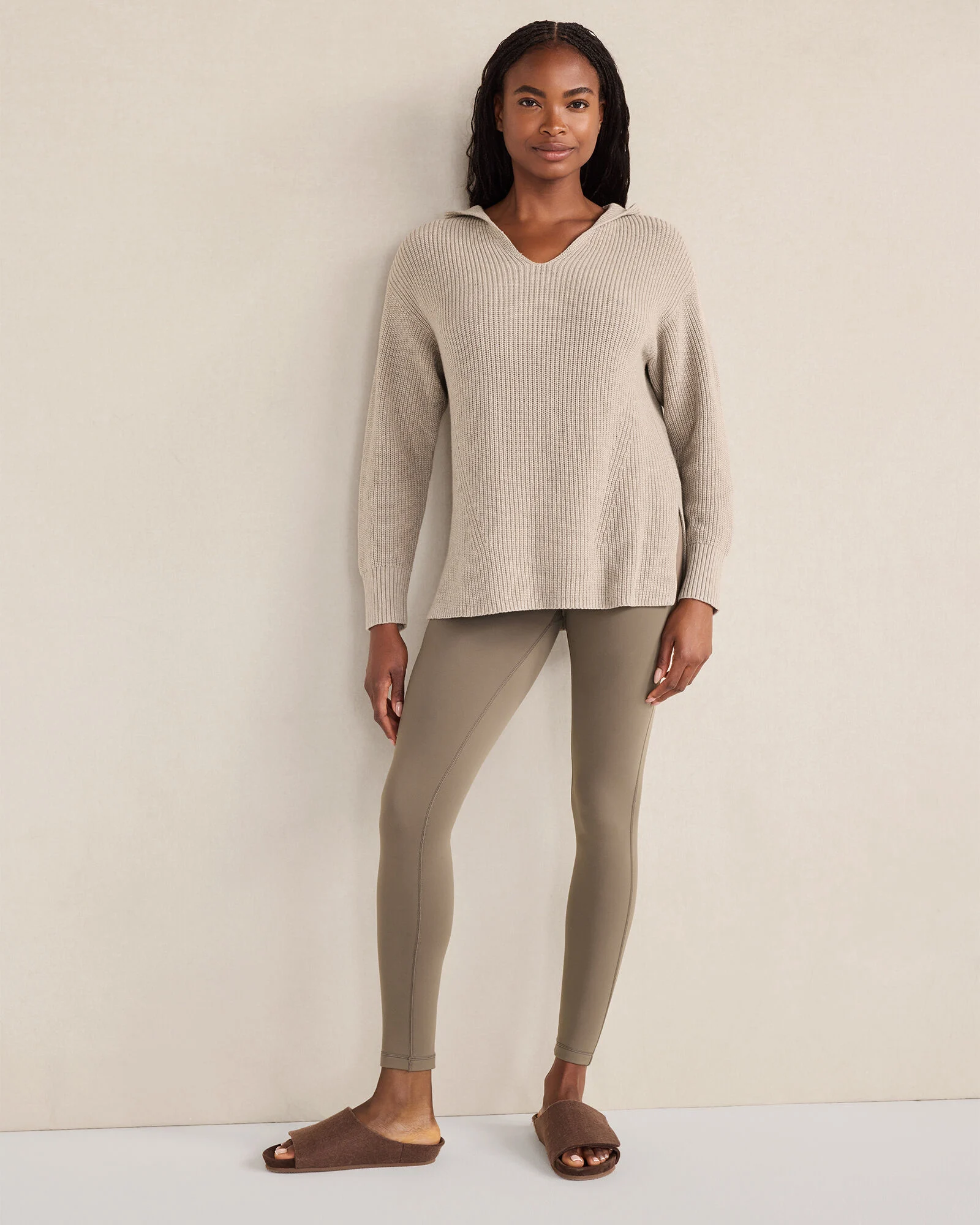 Organic Cotton Cashmere Shaker Stitch Hoodie