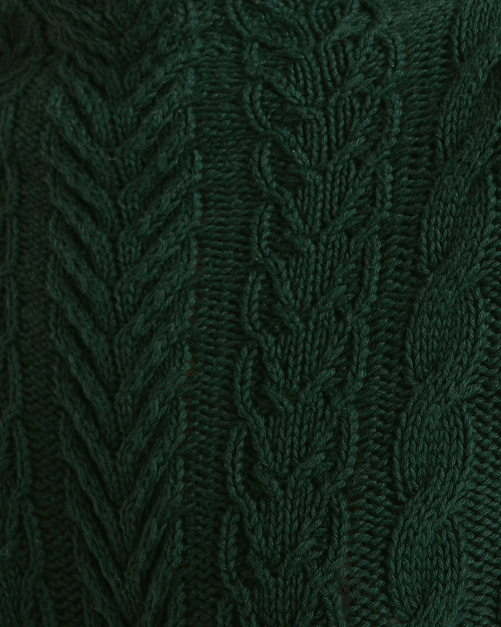 Organic Cotton Cable Mockneck Sweater