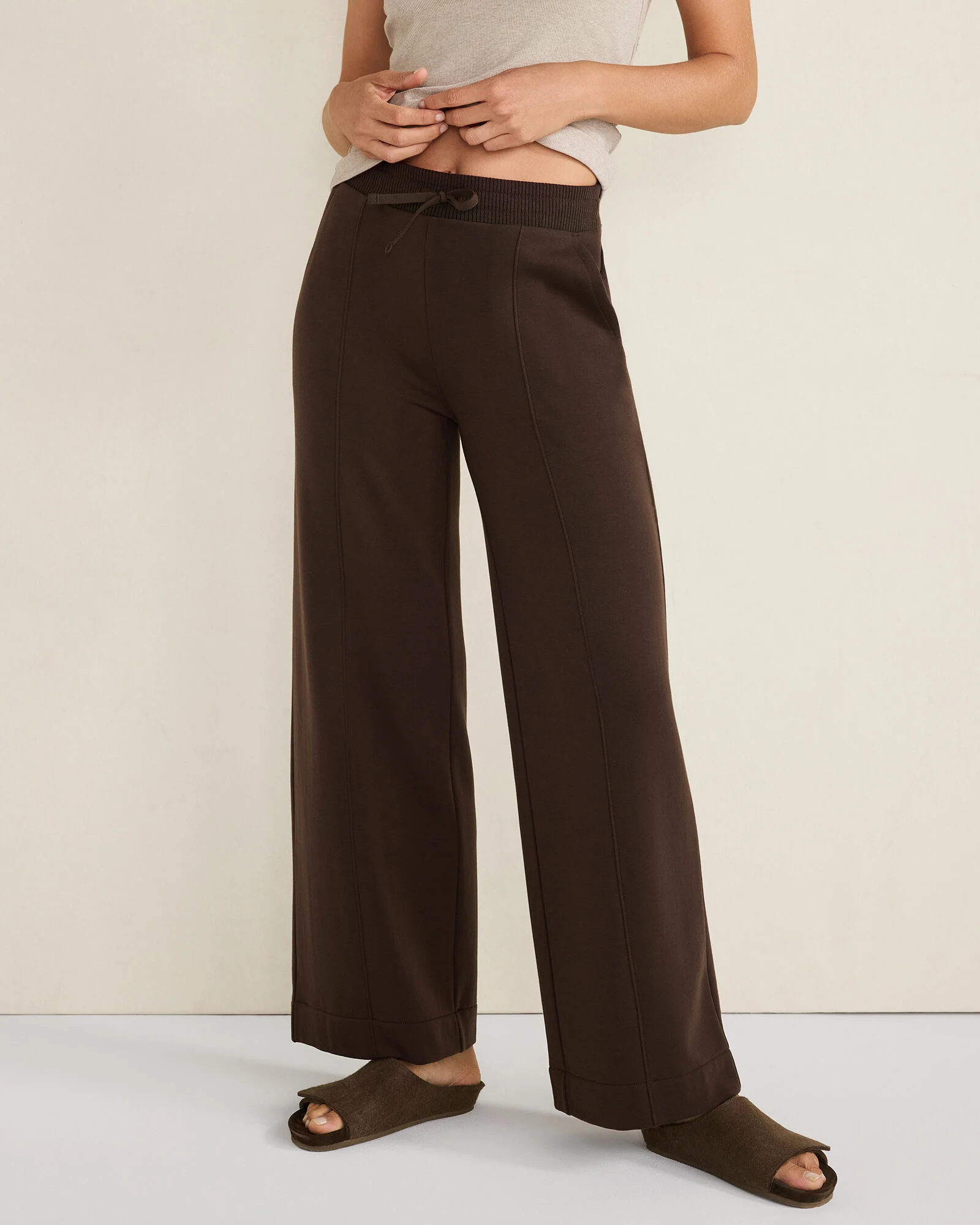 Fleece Wide Leg Pants