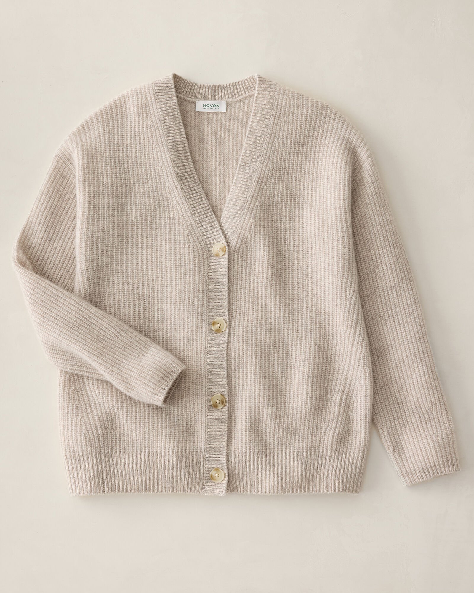 Cashmere Shaker Stitch Cardigan
