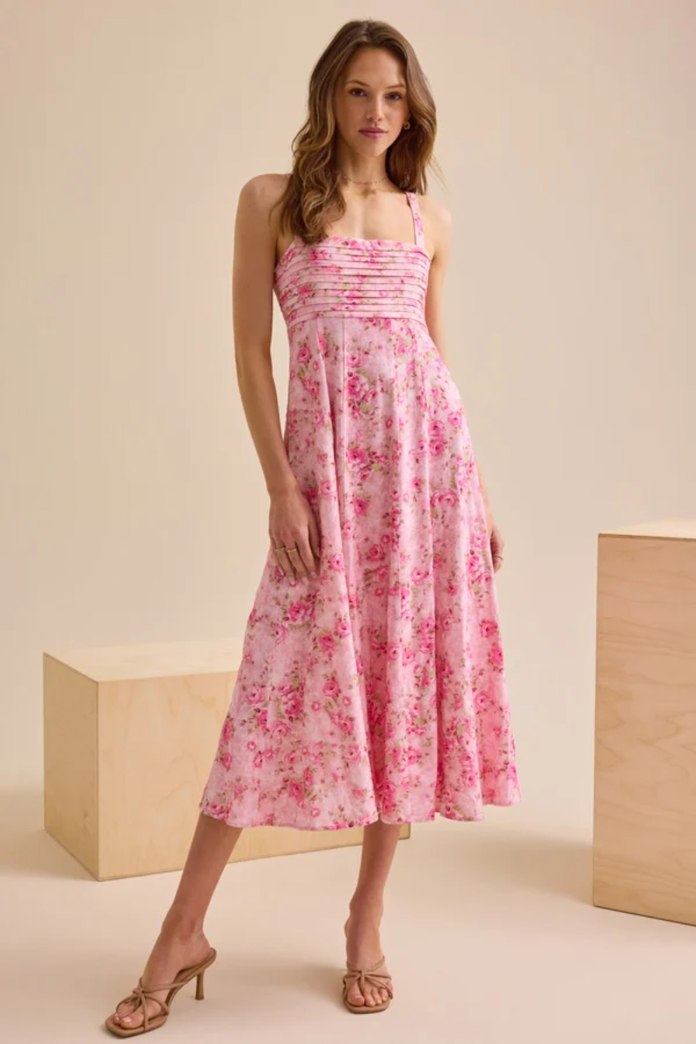 Austinly Floral Midi Dress