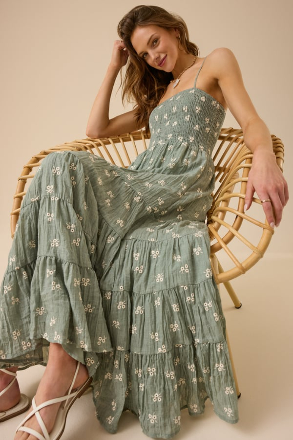 Baylor Embroidered Maxi Dress