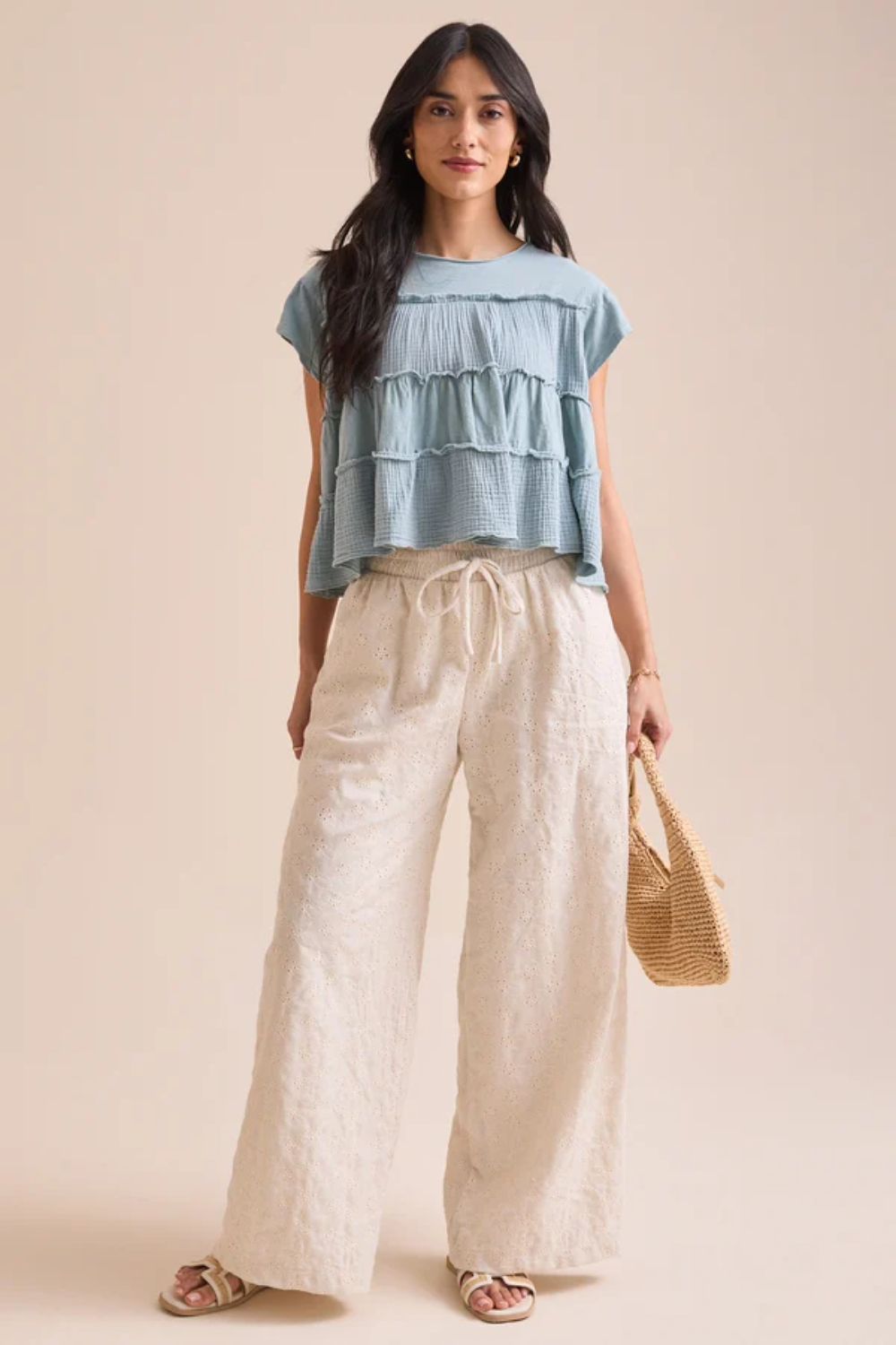 Dolly Eyelet Pants