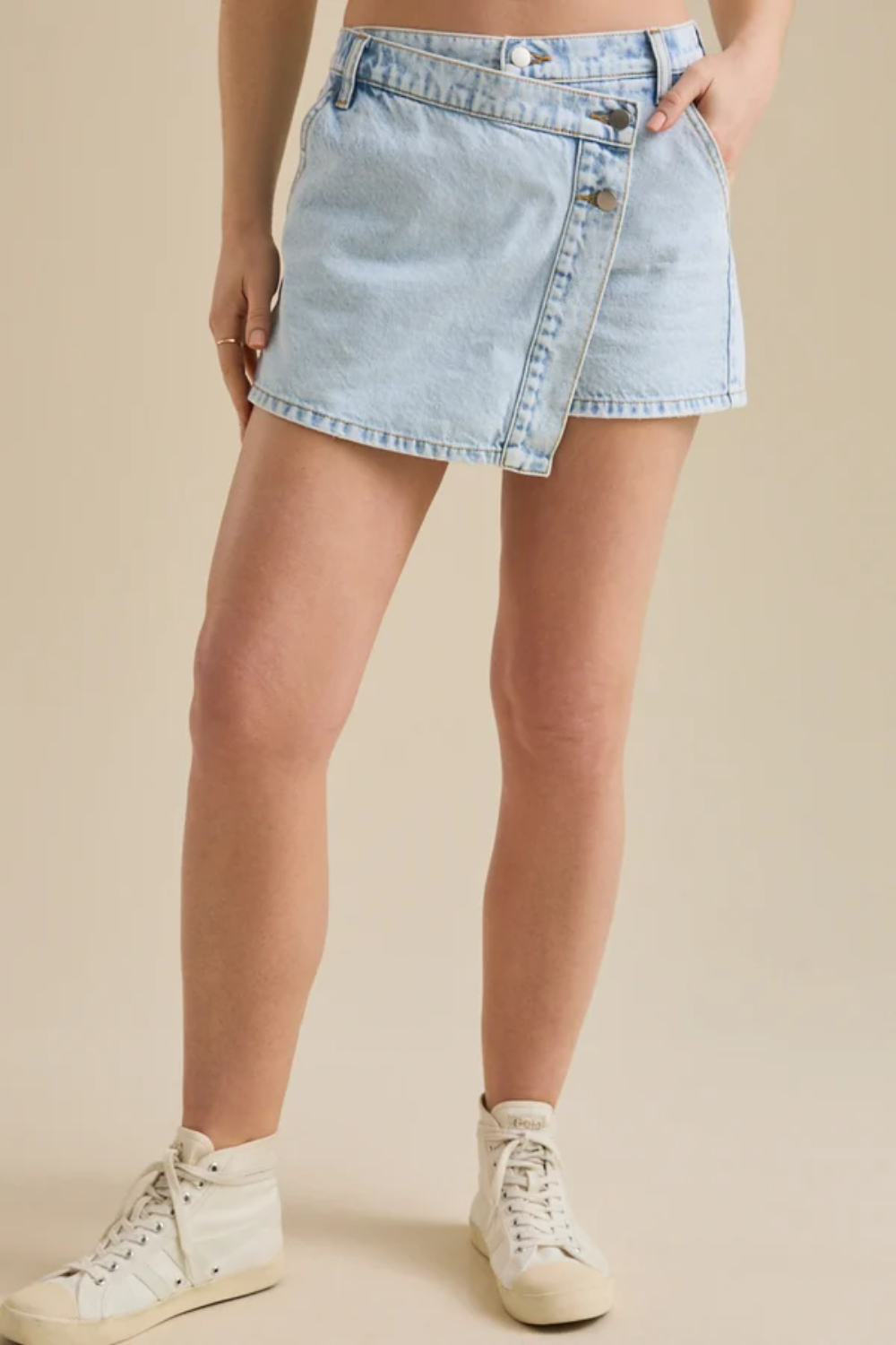Abigail Denim Overlay Skort
