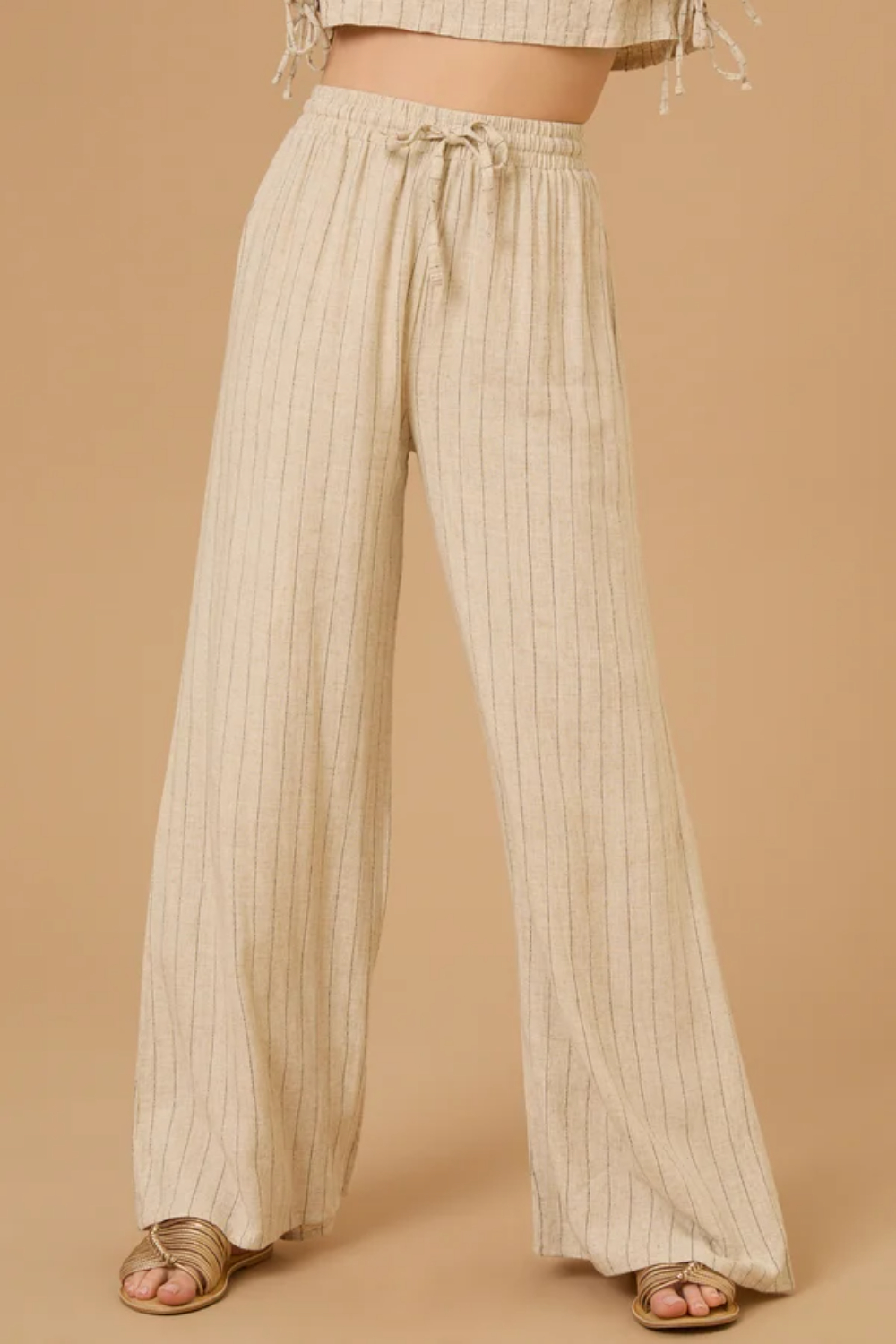 Hollis Striped Linen Pants