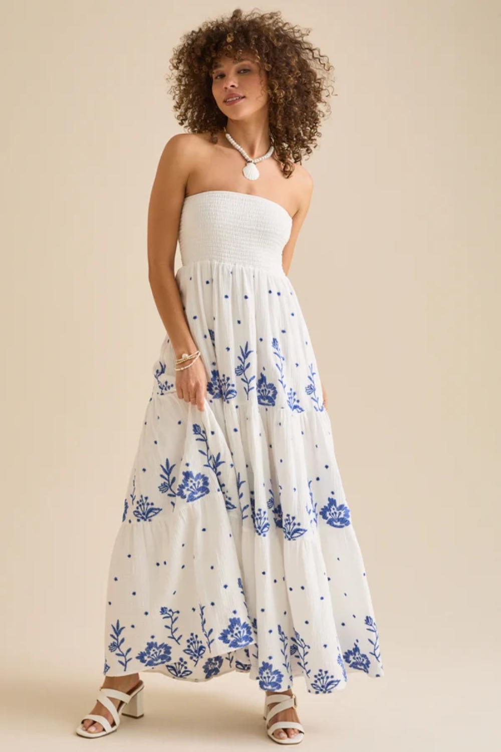 Melanie Strapless Maxi Dress