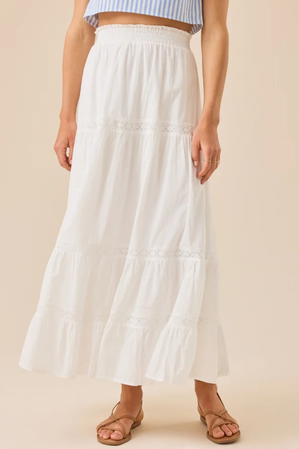 Kait Lace Midi Skirt
