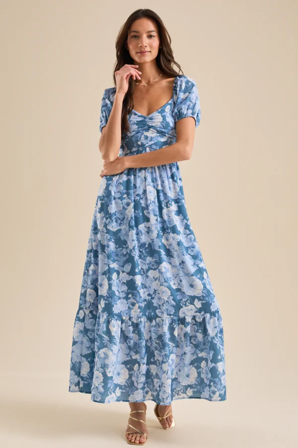 Clarey Floral Maxi Dress